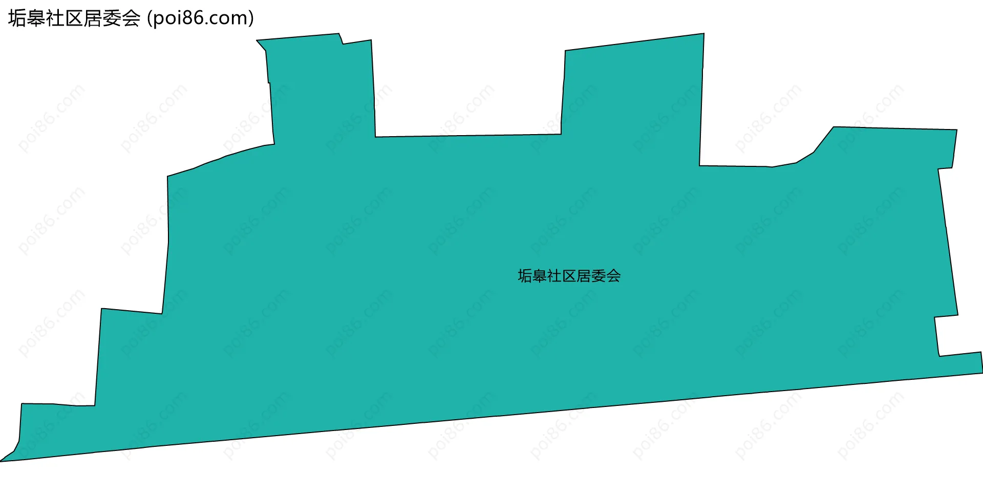 垢皋社区居委会边界地图