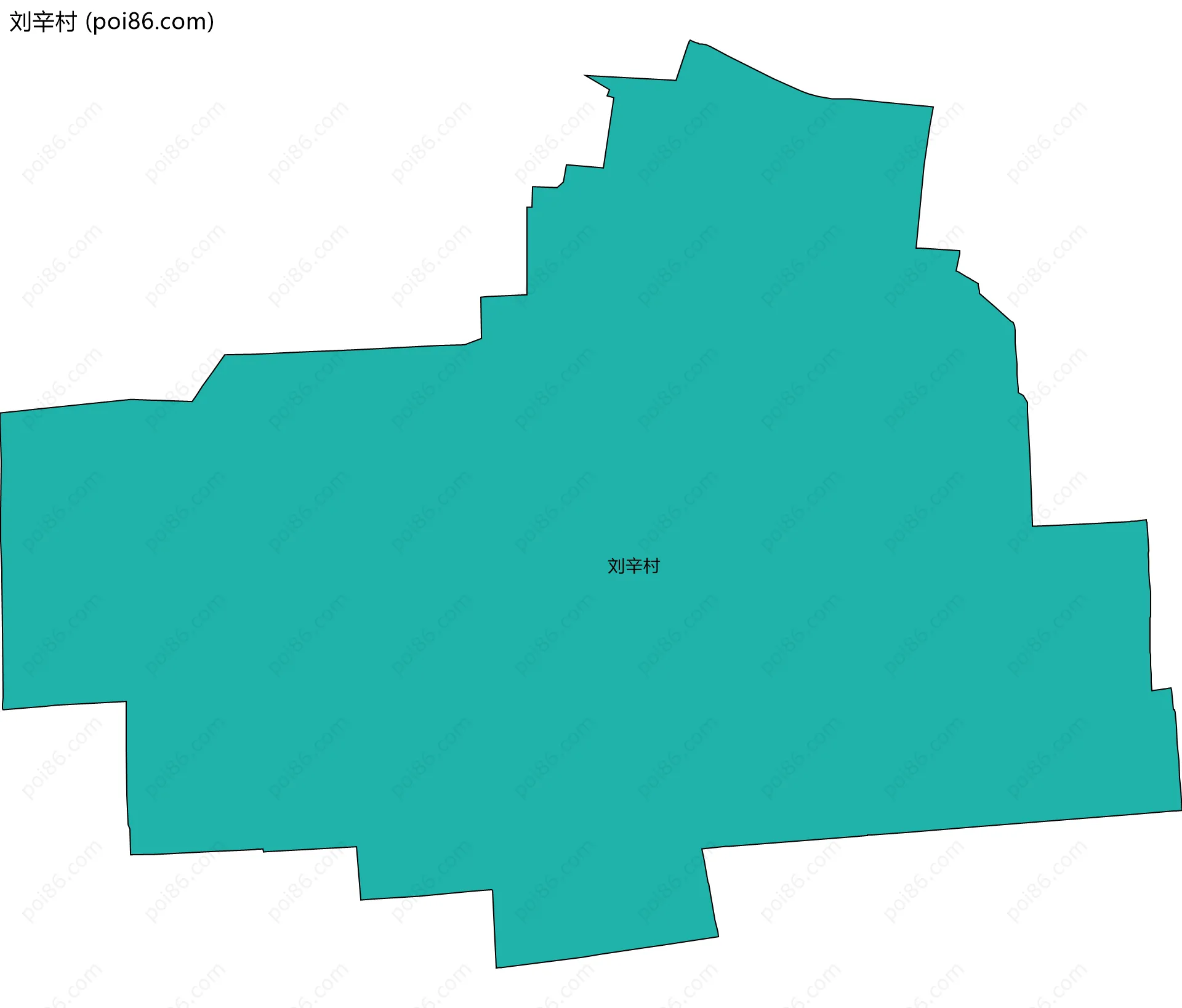 刘辛村边界地图