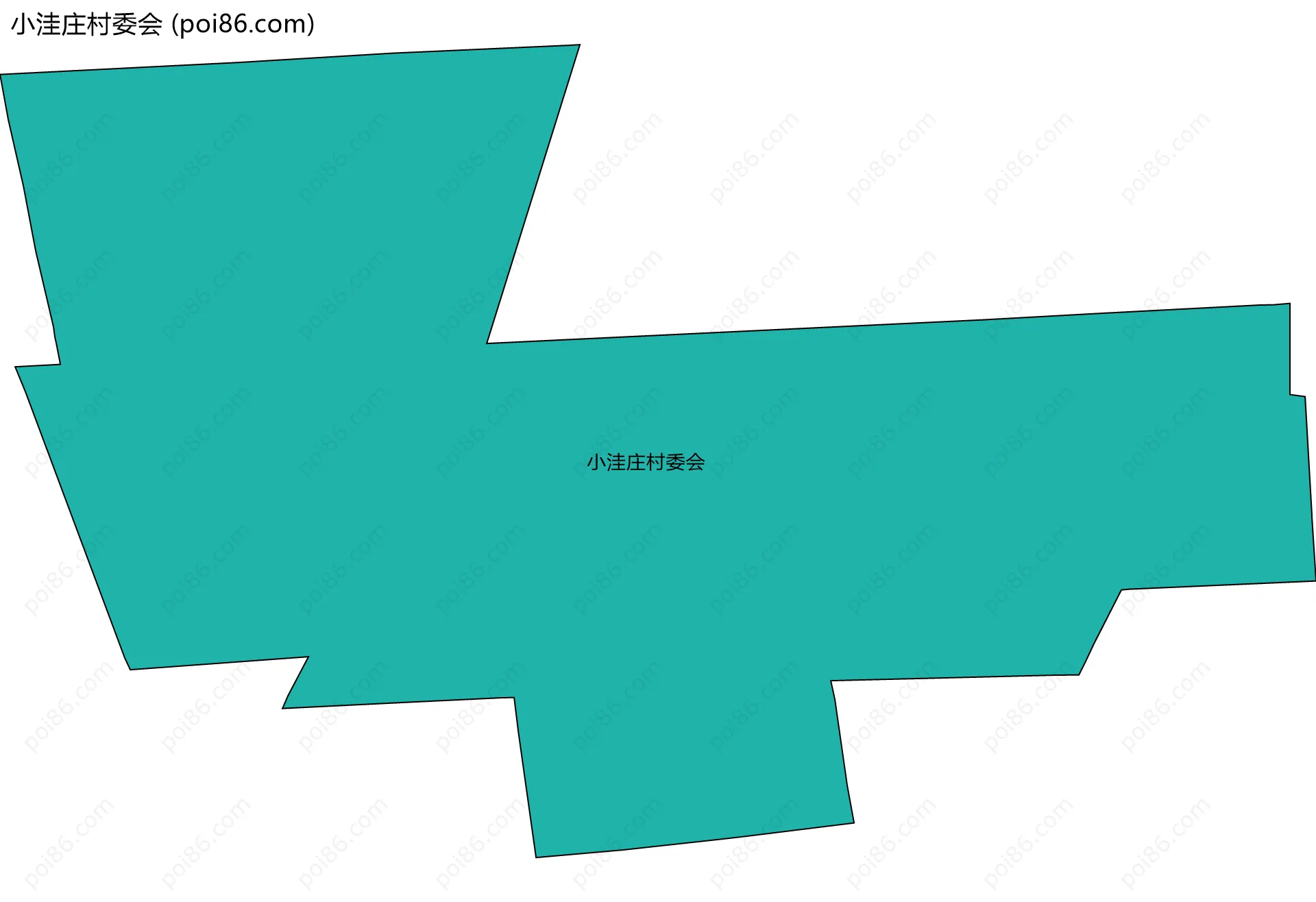 小洼庄村委会边界地图