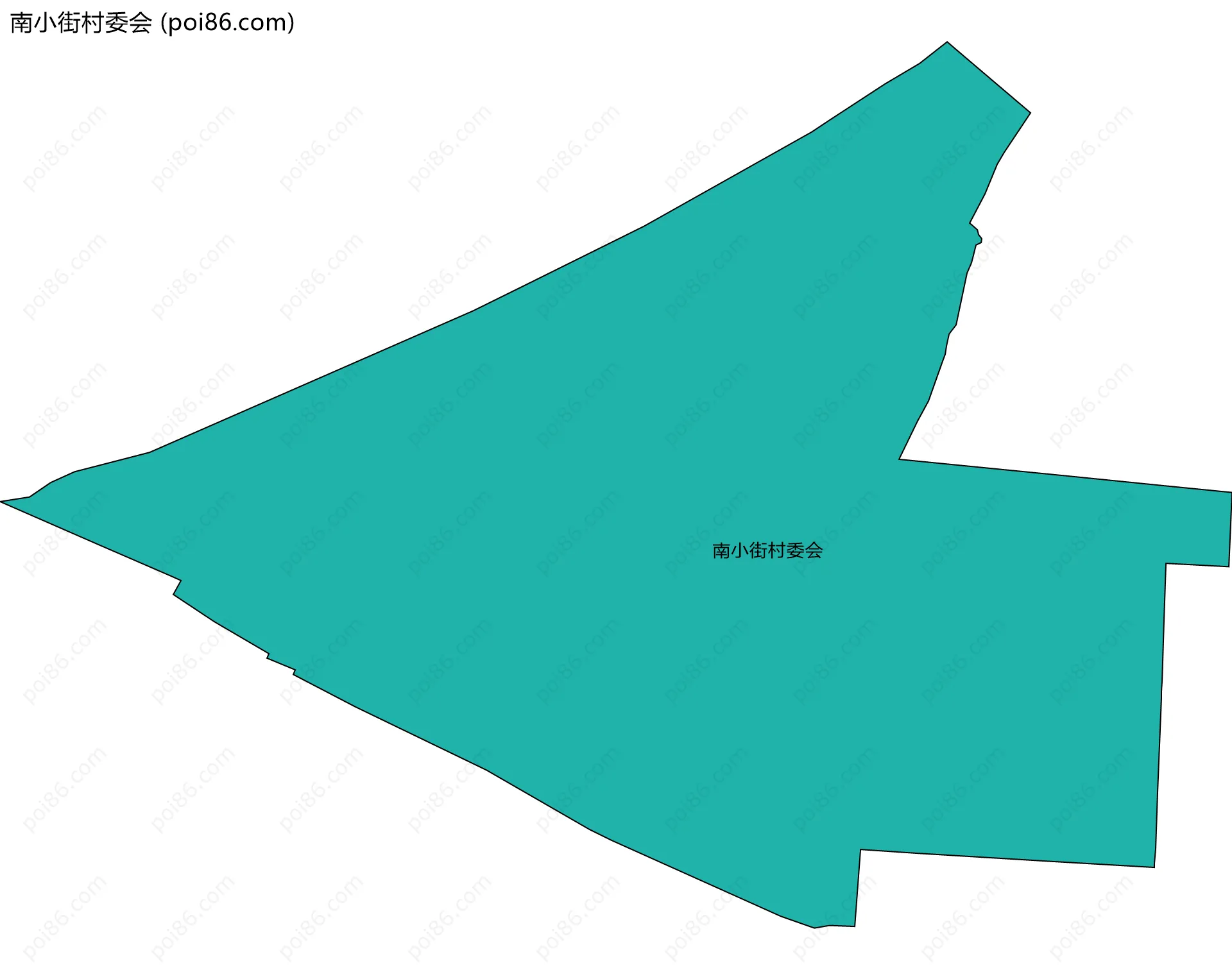 南小街村委会边界地图