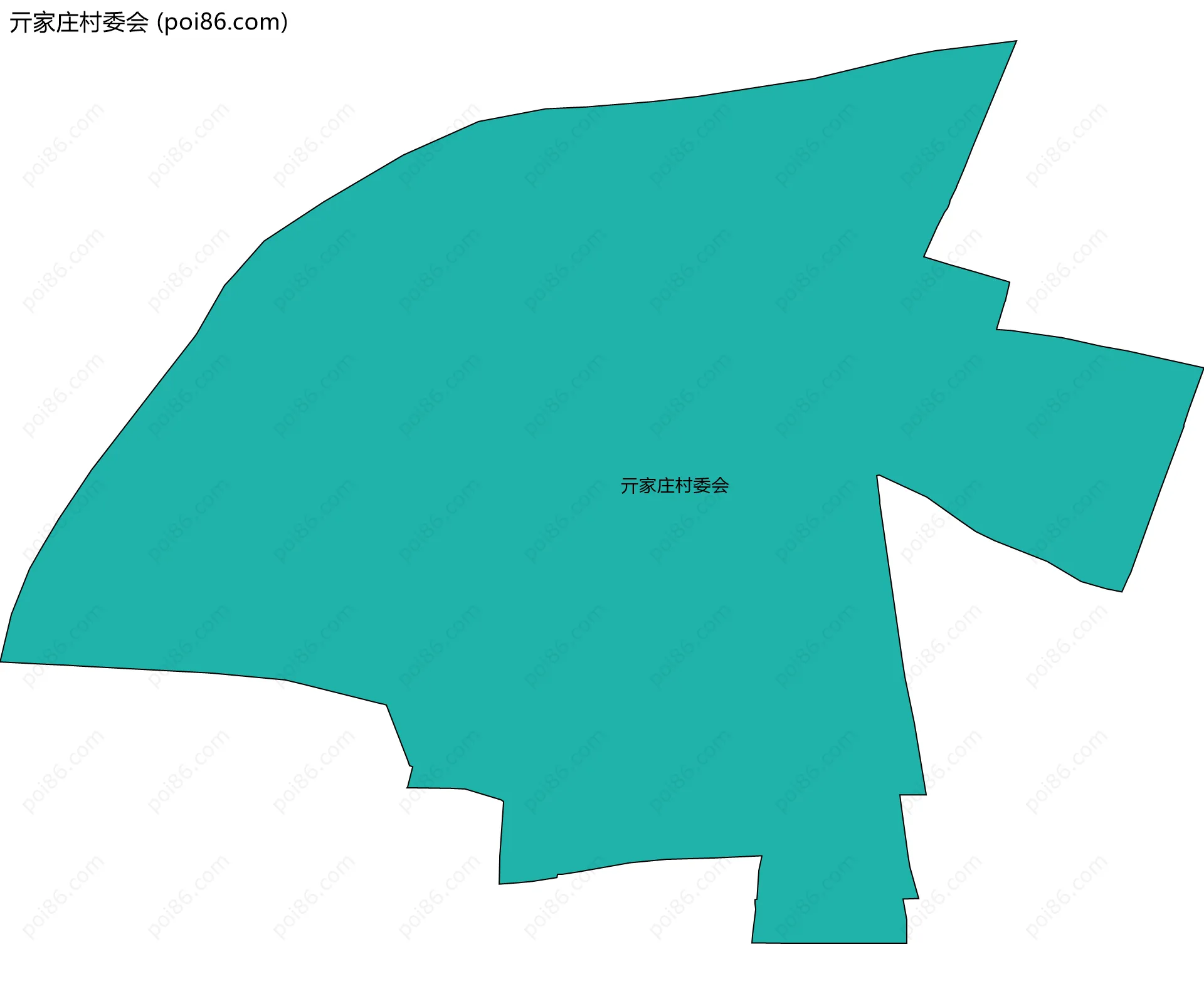 亓家庄村委会边界地图