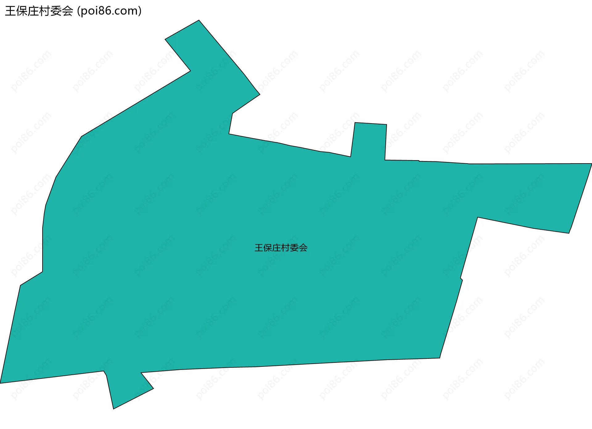 王保庄村委会边界地图