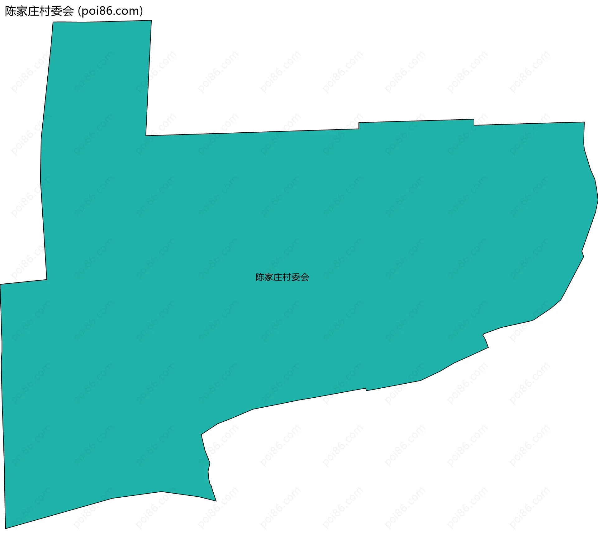 陈家庄村委会边界地图