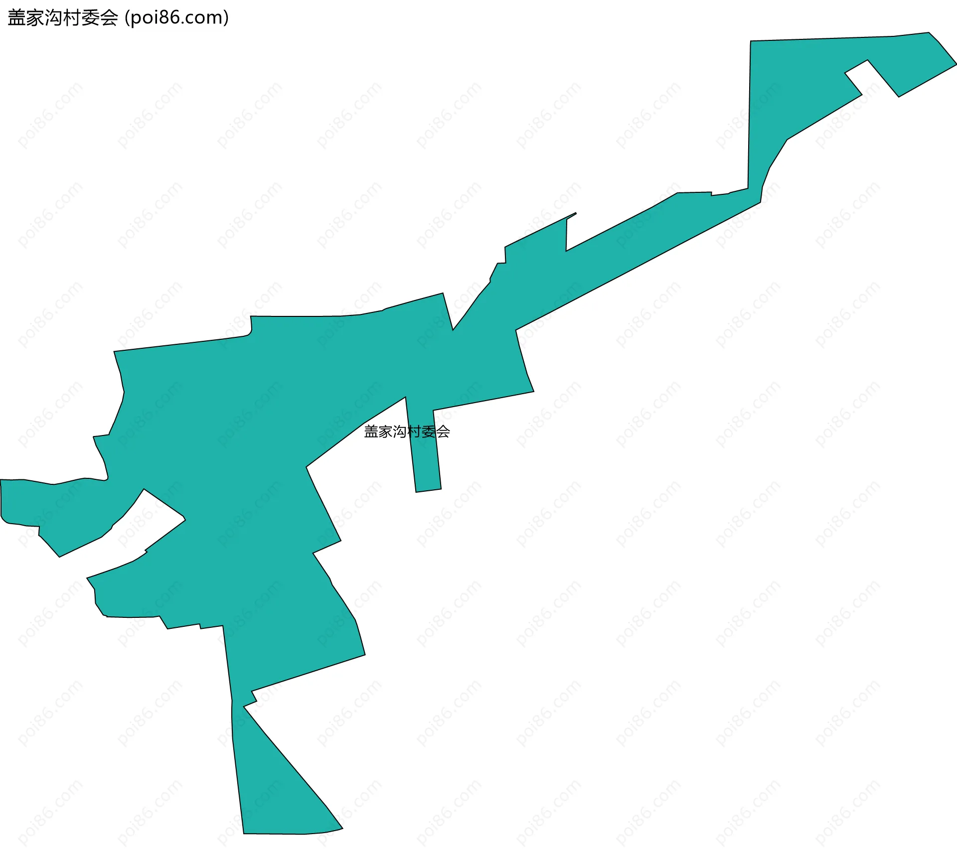 盖家沟村委会边界地图