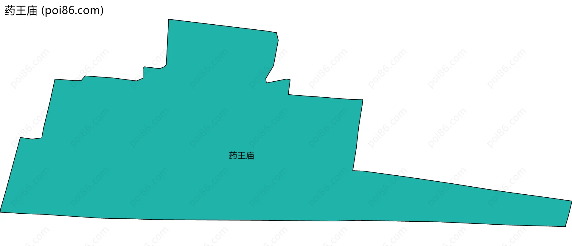 药王庙边界地图
