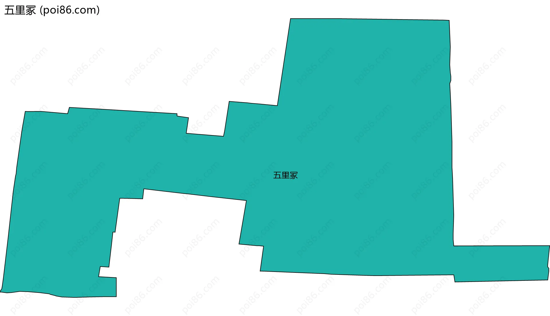 五里冢边界地图