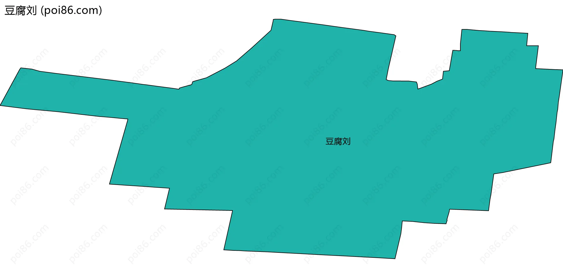 豆腐刘边界地图
