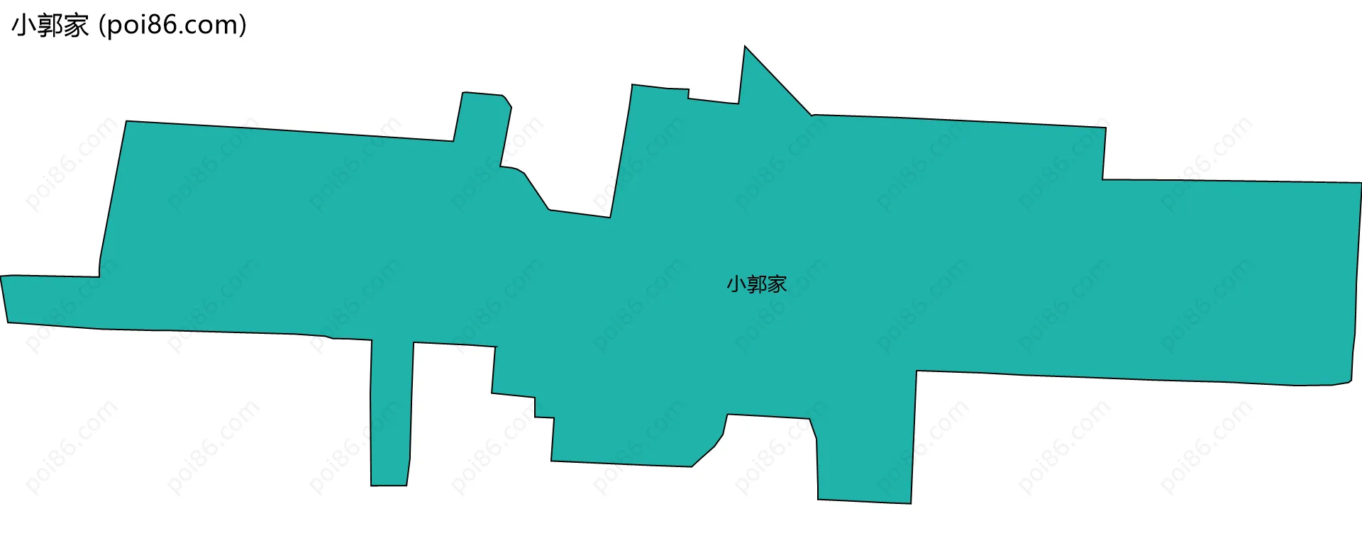 小郭家边界地图