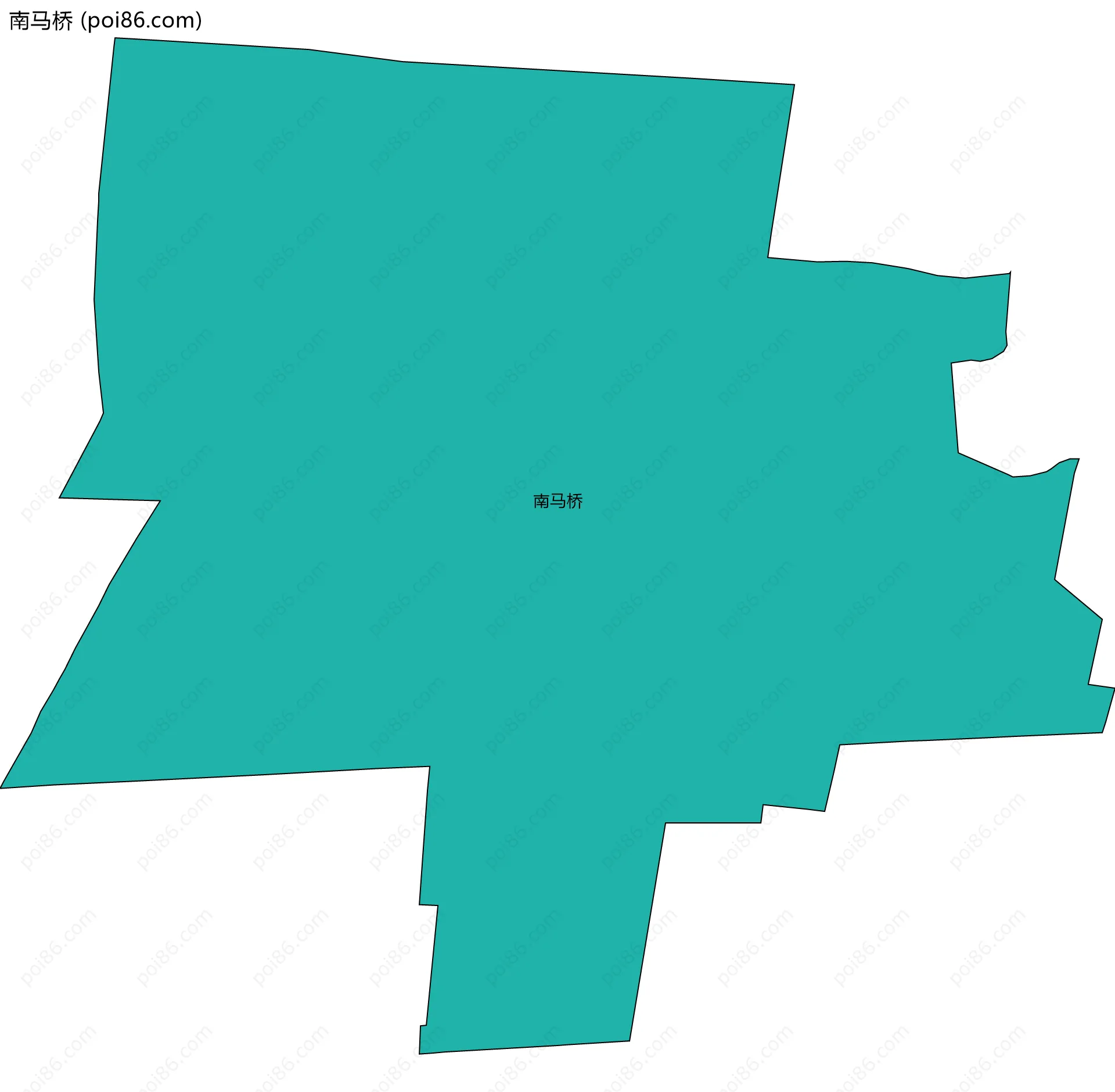 南马桥边界地图