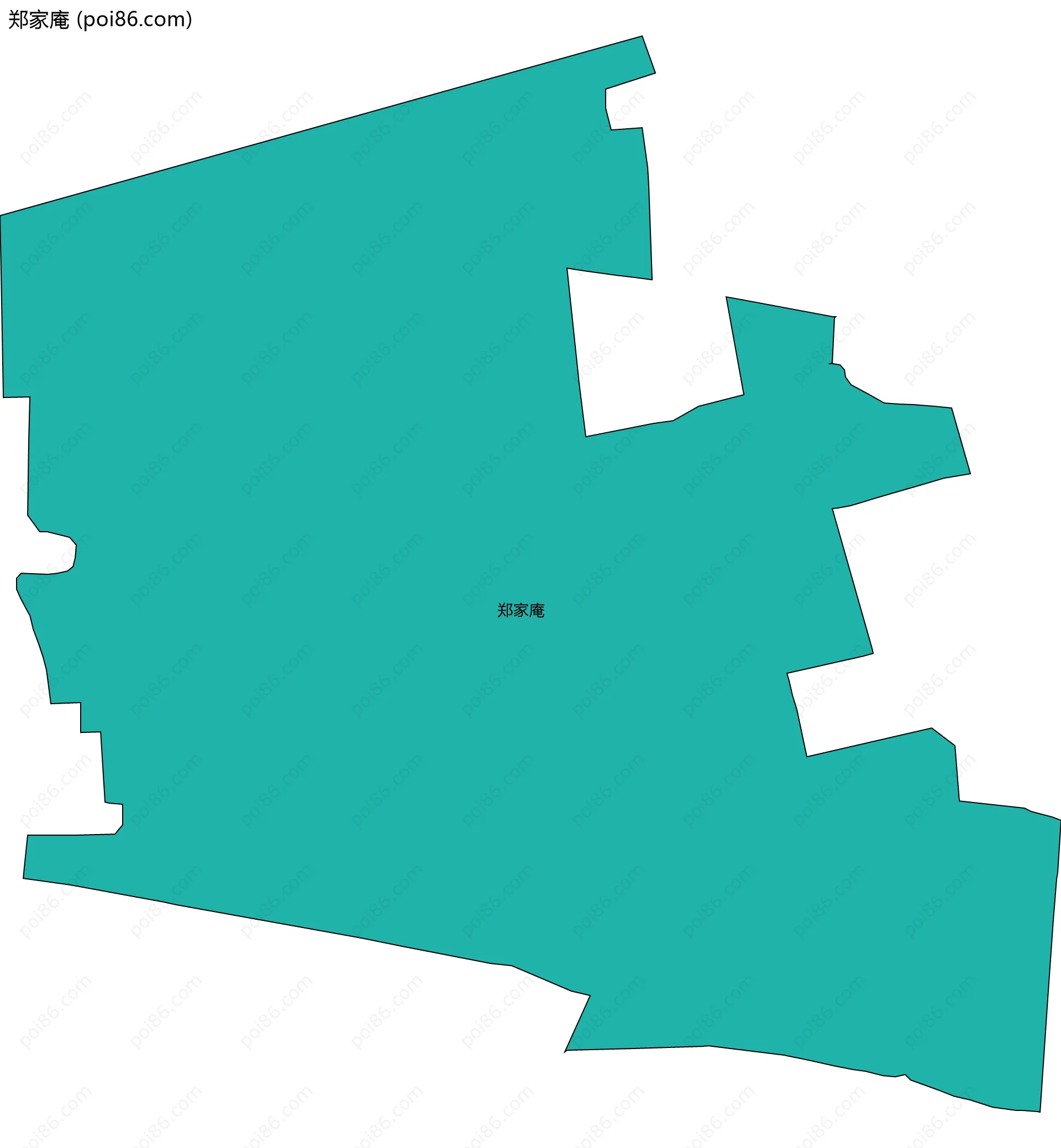 郑家庵边界地图