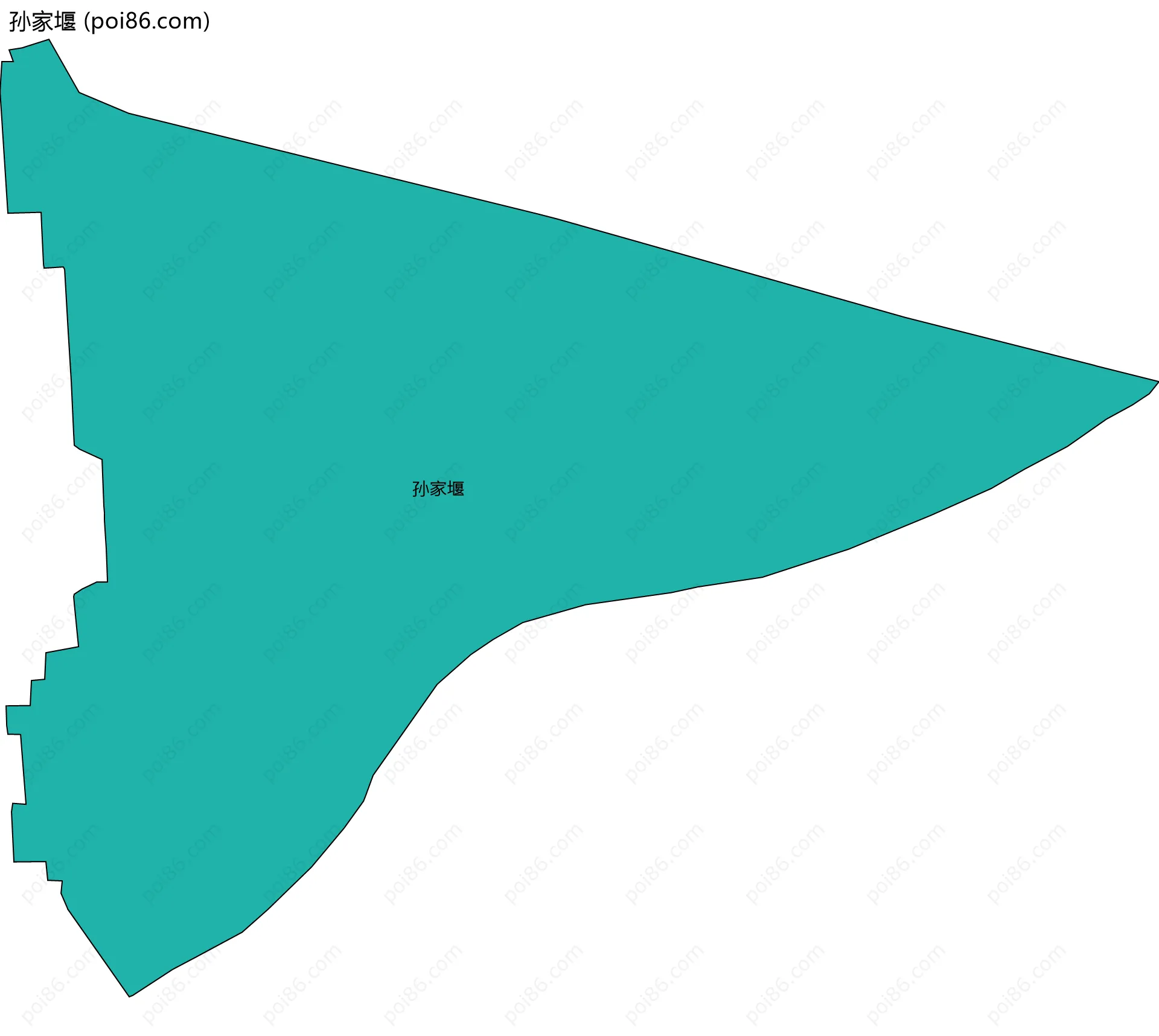 孙家堰边界地图