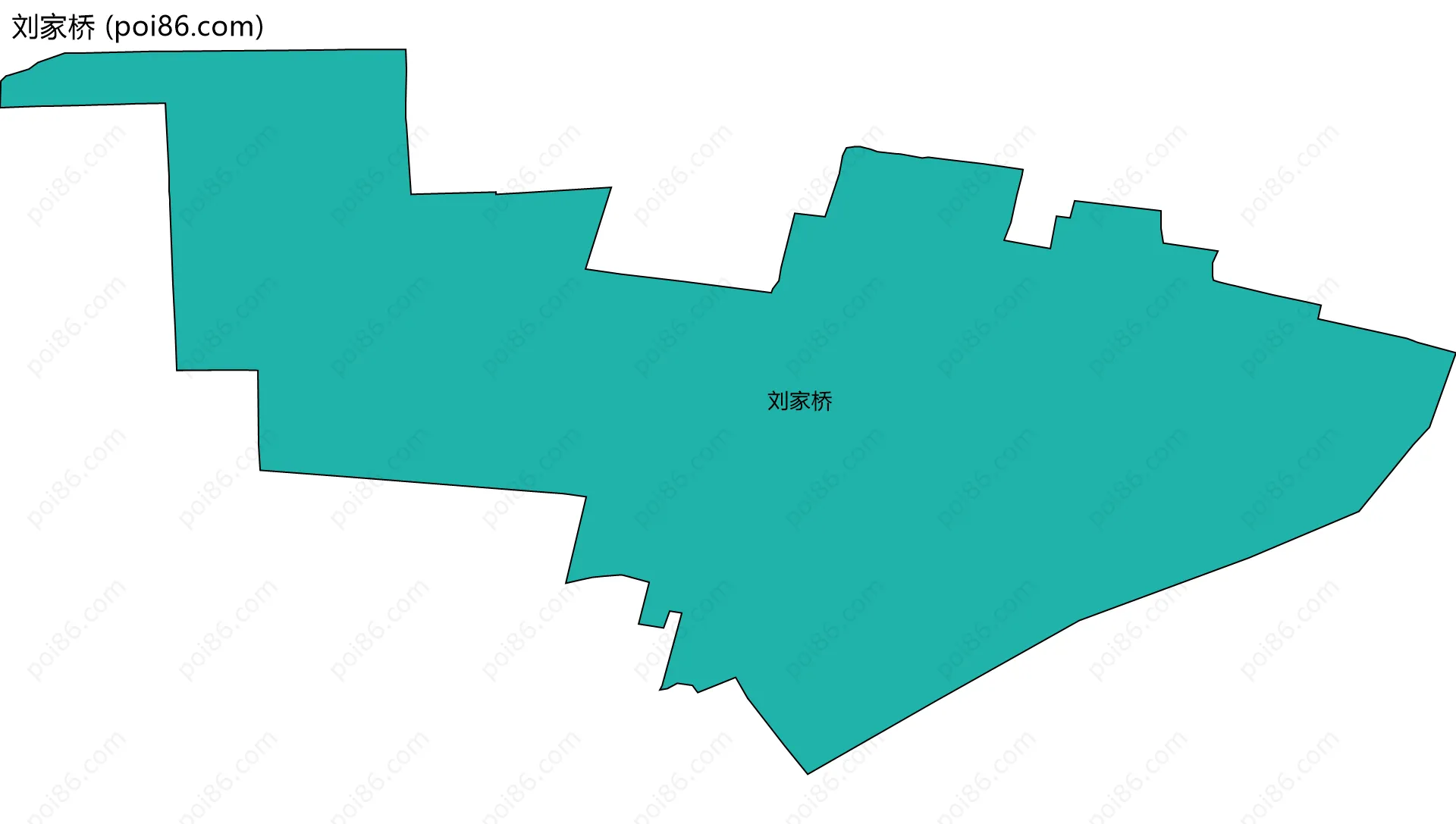 刘家桥边界地图