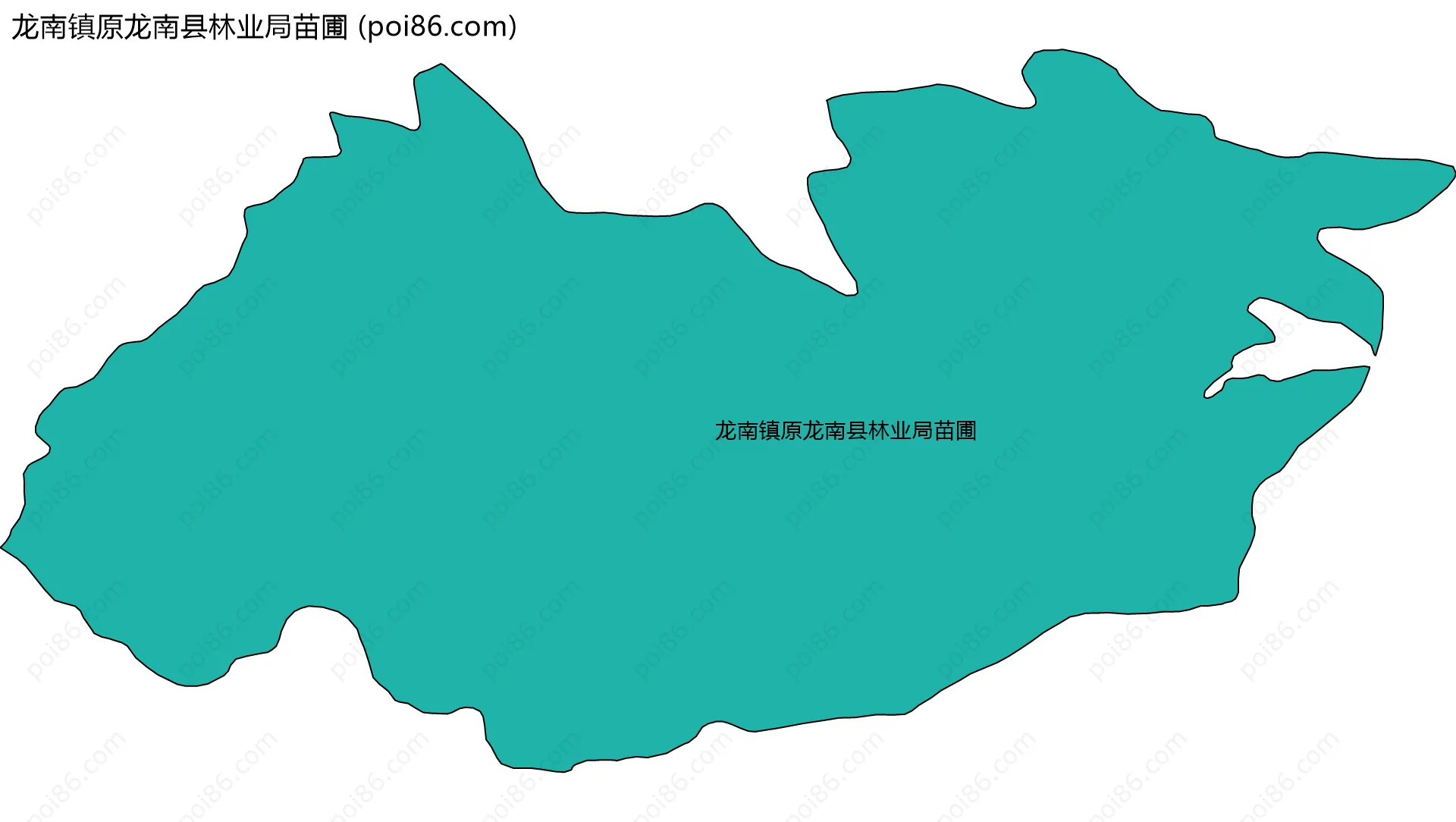 龙南镇原龙南县林业局苗圃边界地图