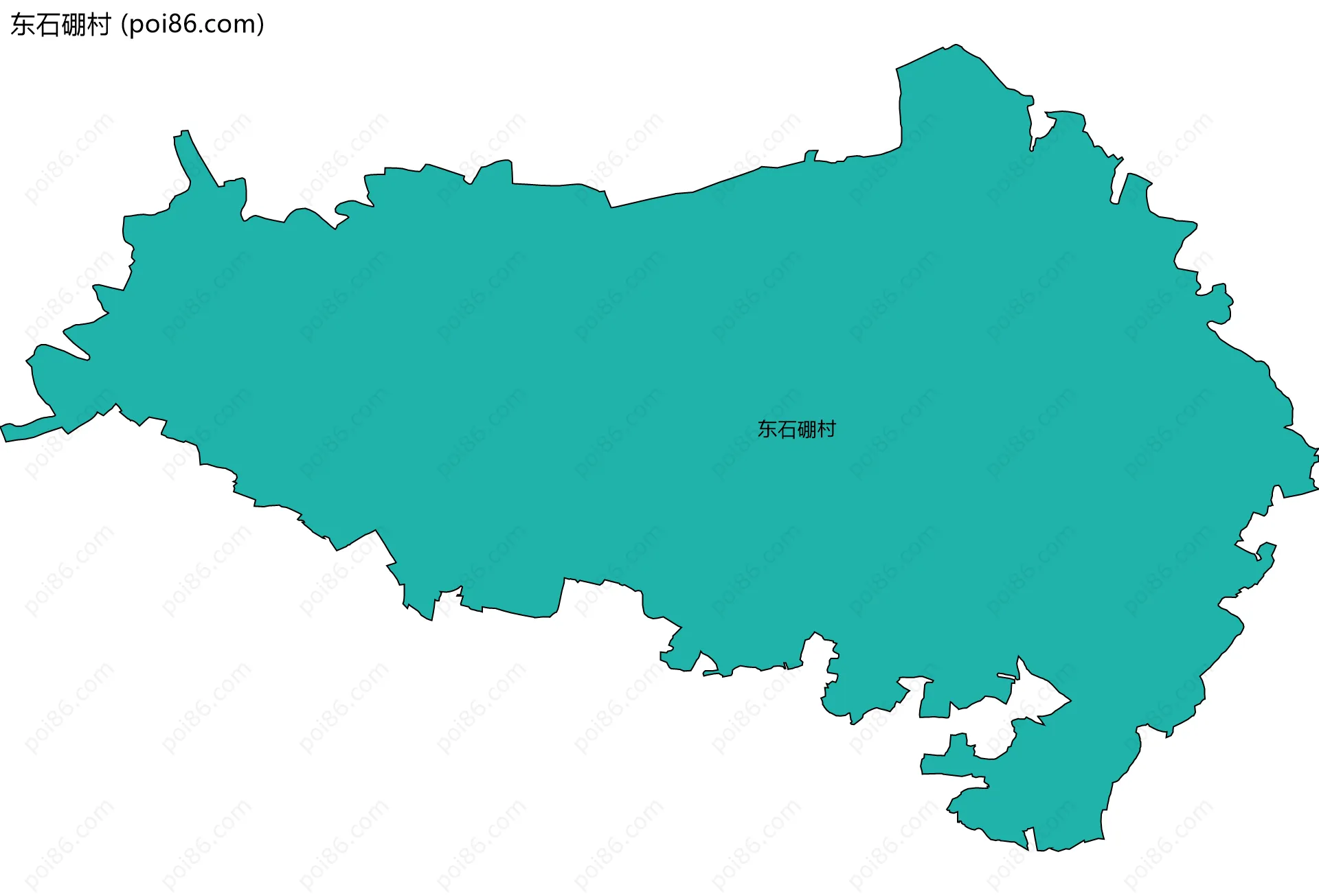 东石硼村边界地图