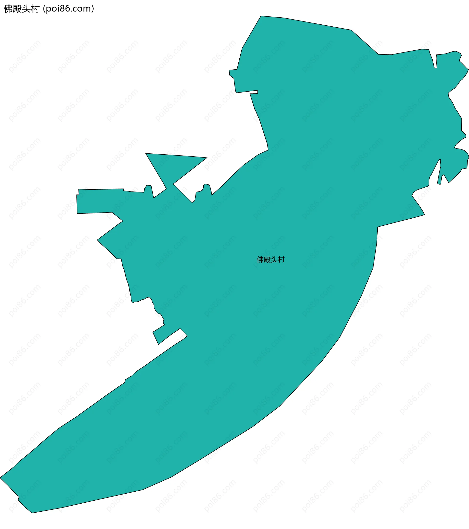 佛殿头村边界地图