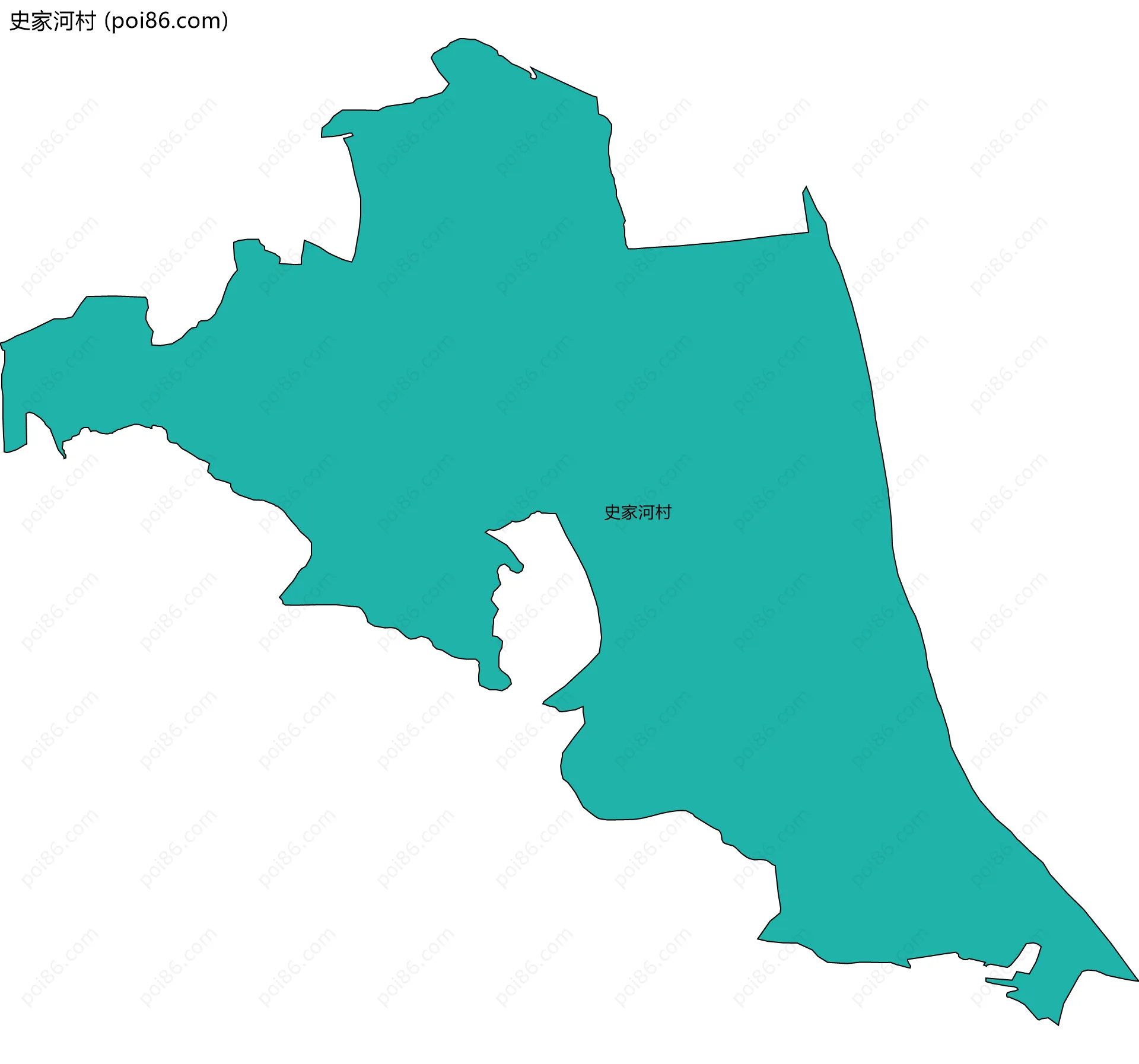 史家河村边界地图