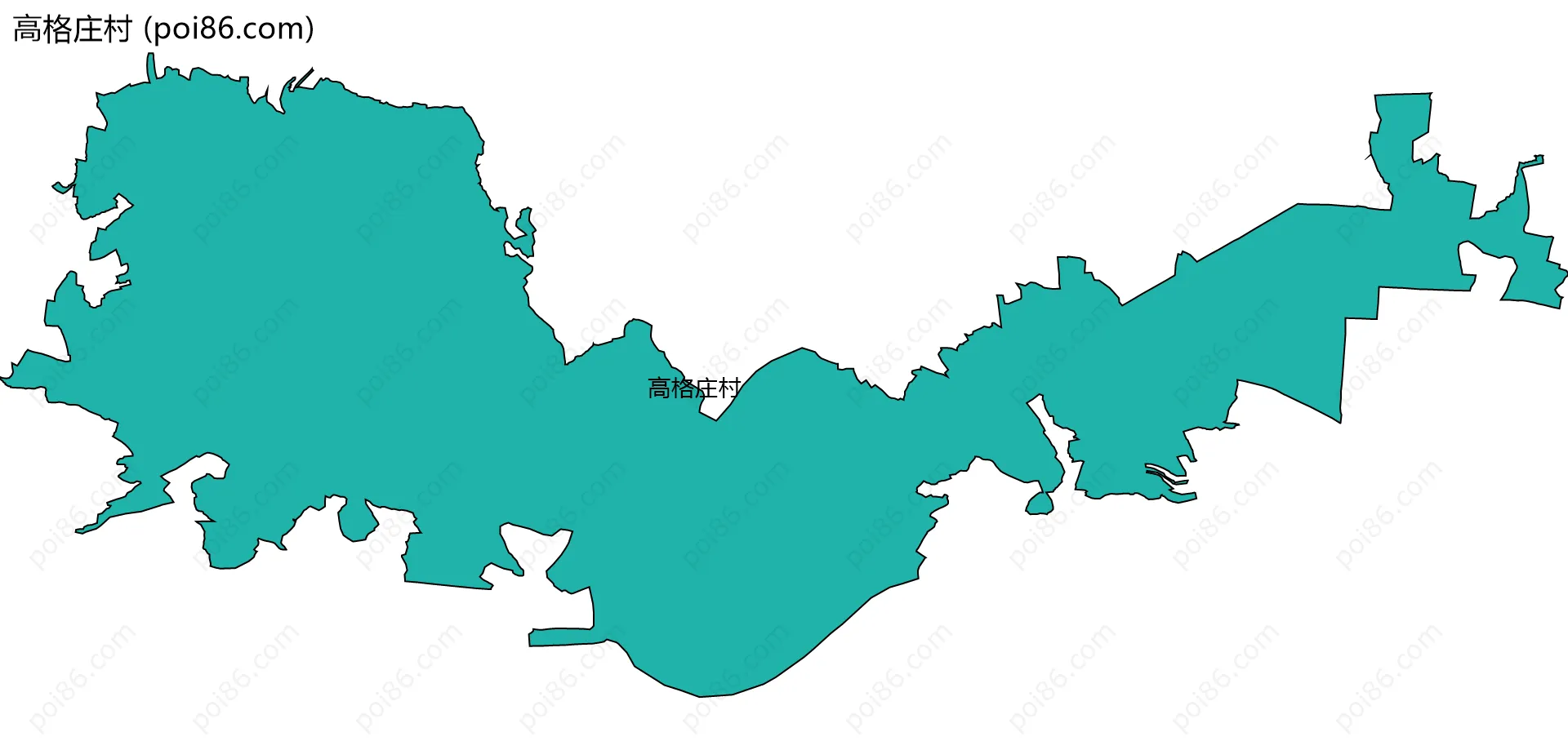 高格庄村边界地图