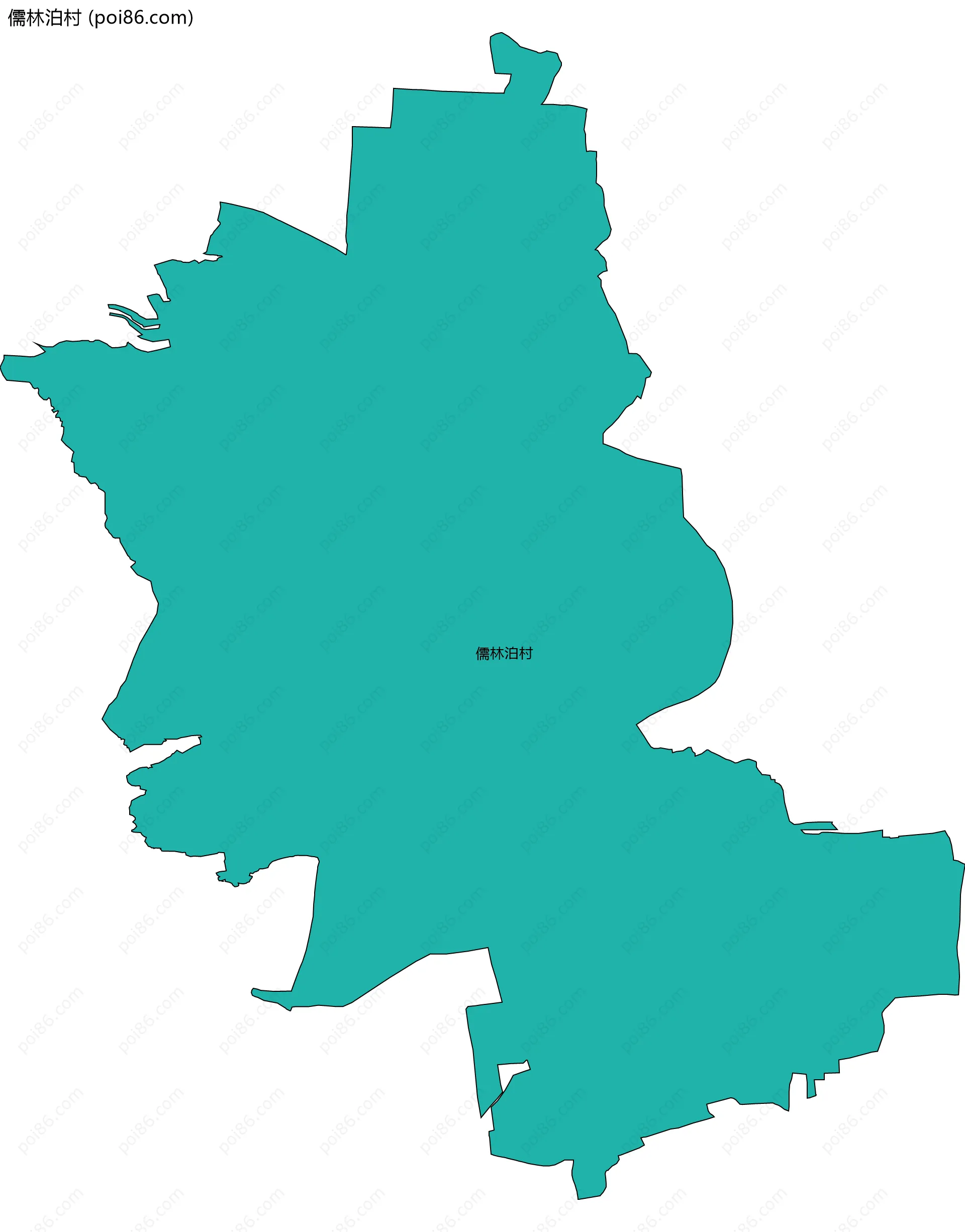 儒林泊村边界地图