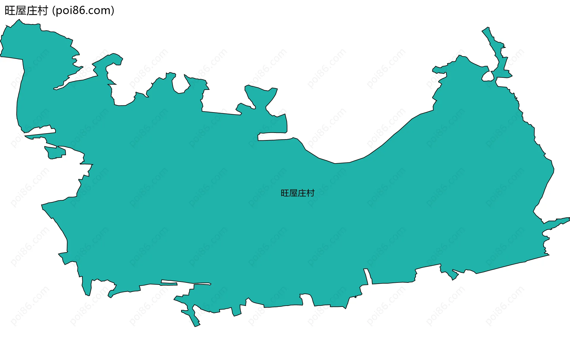 旺屋庄村边界地图