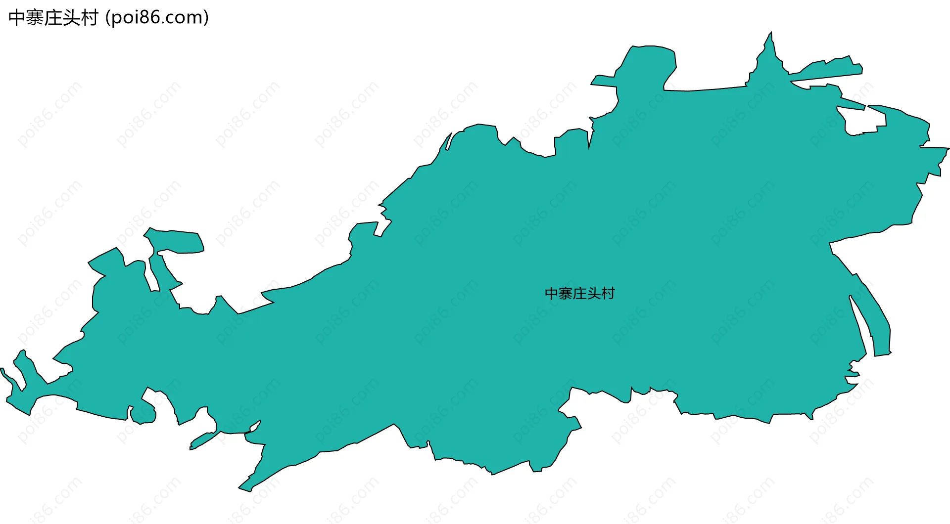 中寨庄头村边界地图