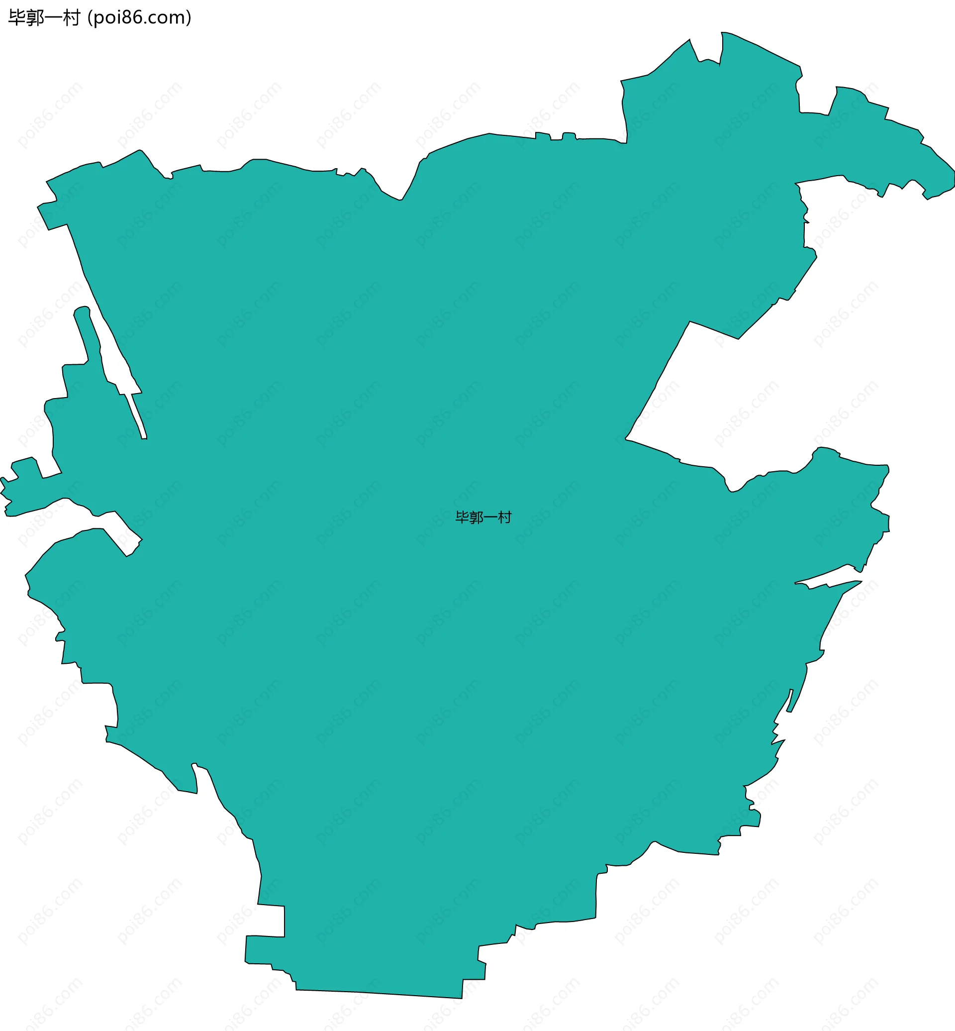 毕郭一村边界地图