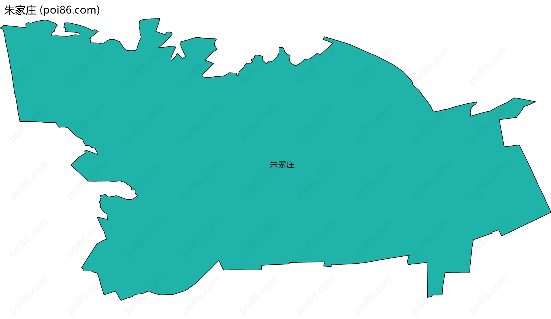 朱家庄边界地图