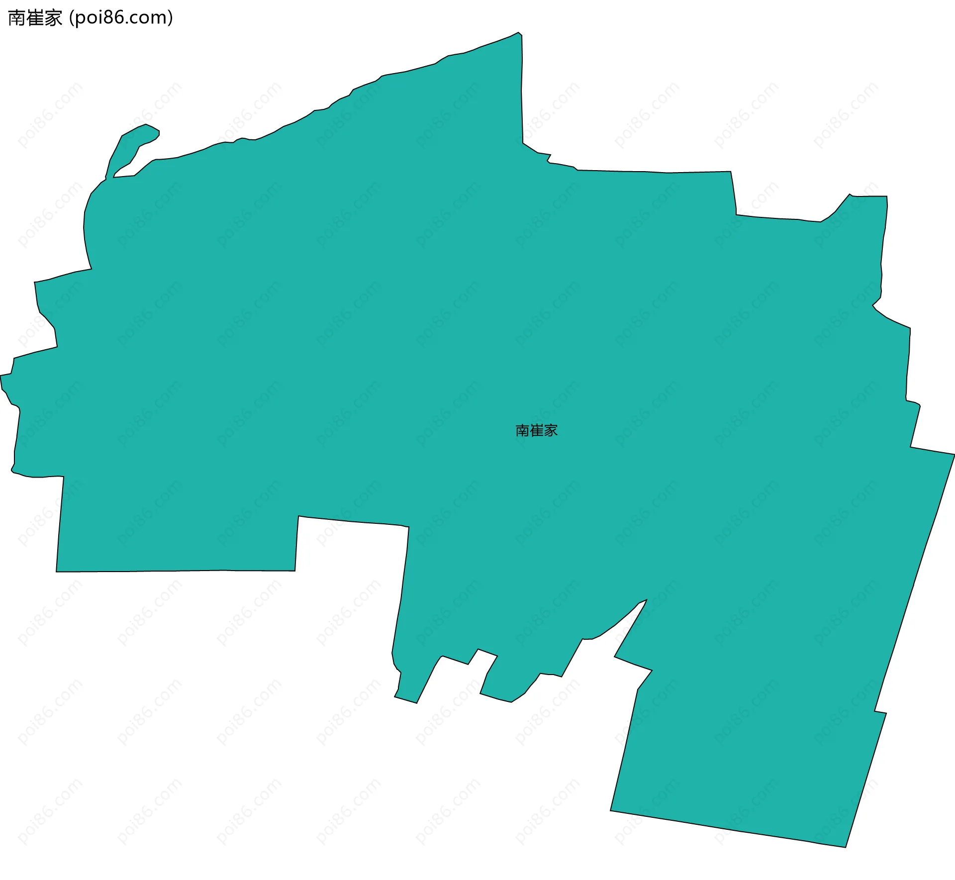 南崔家边界地图