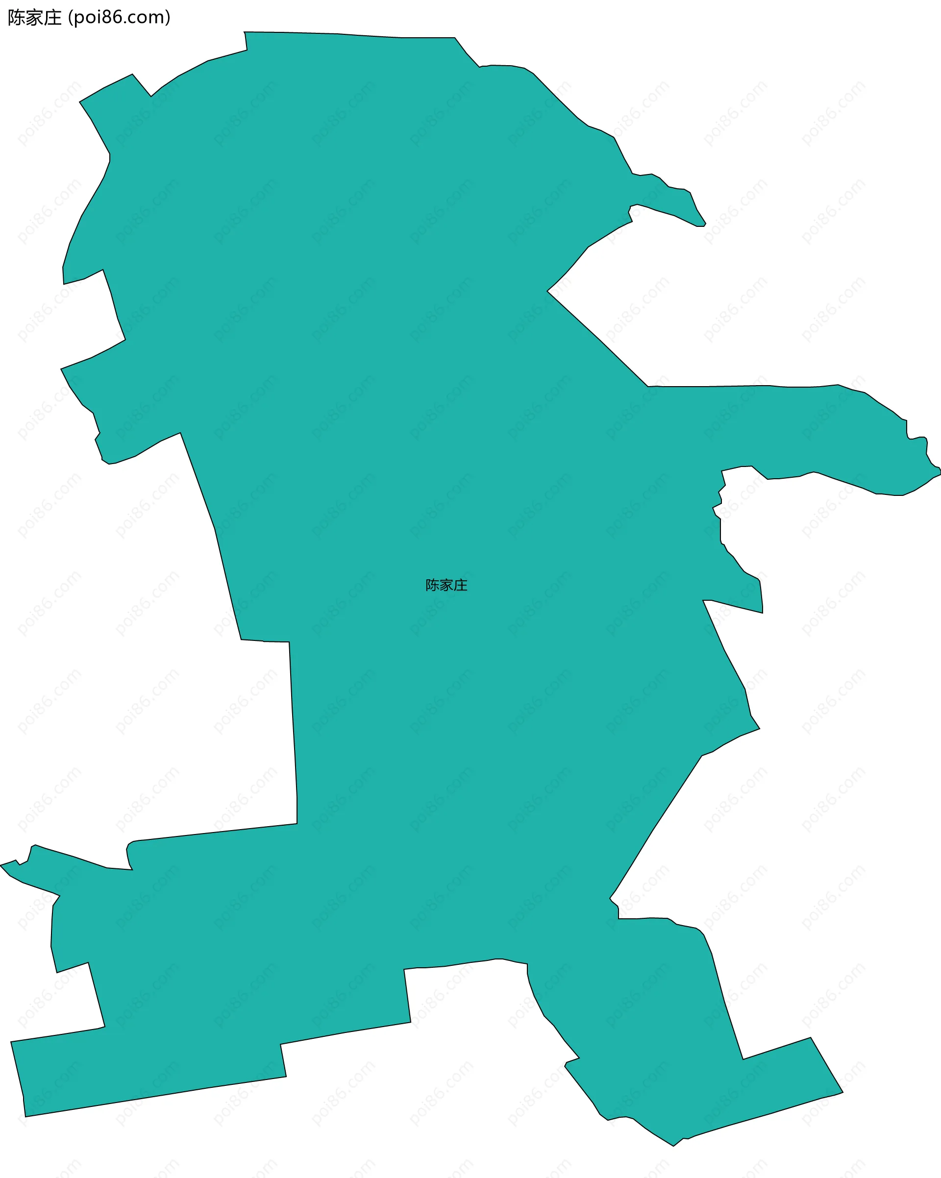 陈家庄边界地图