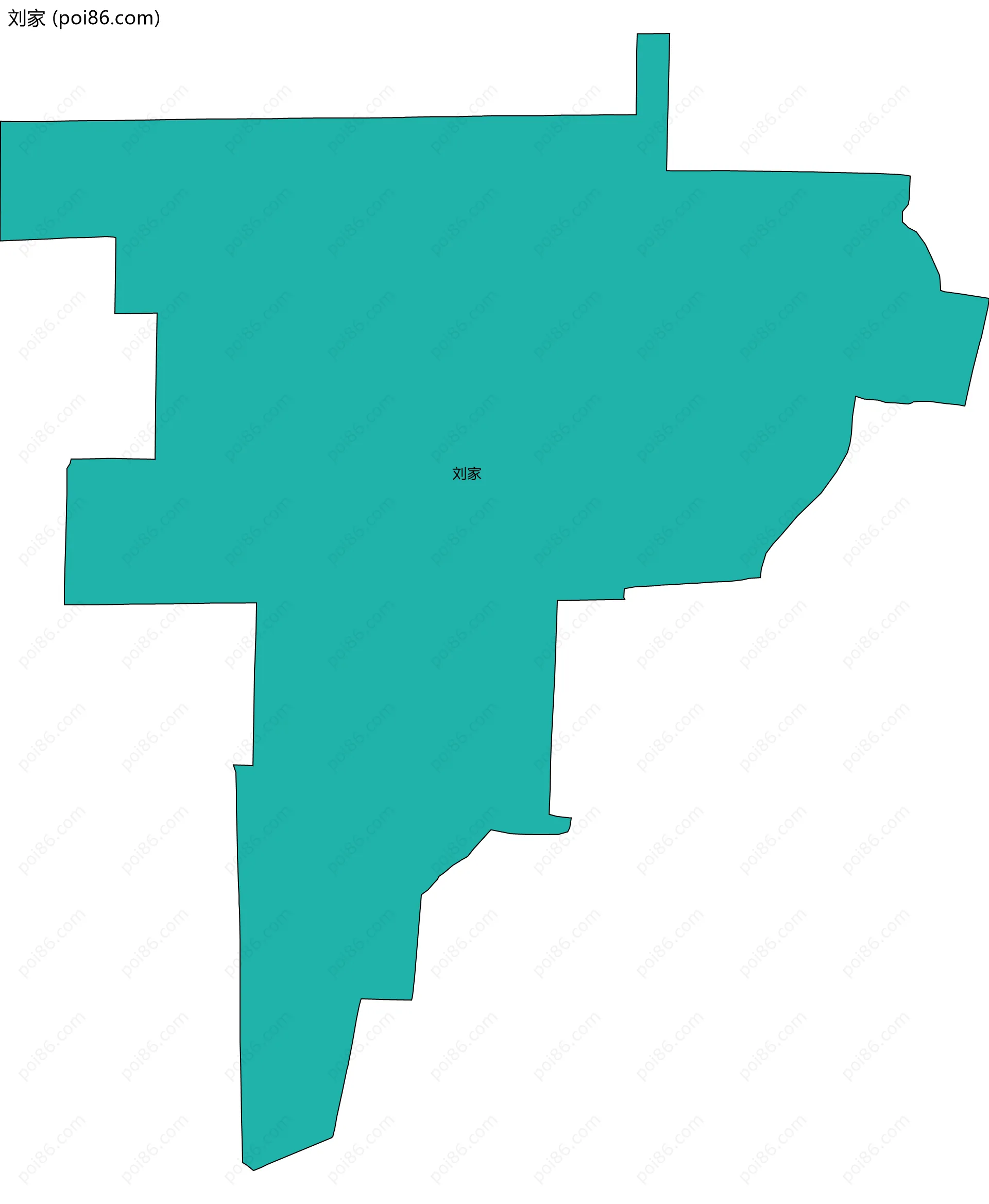 刘家边界地图