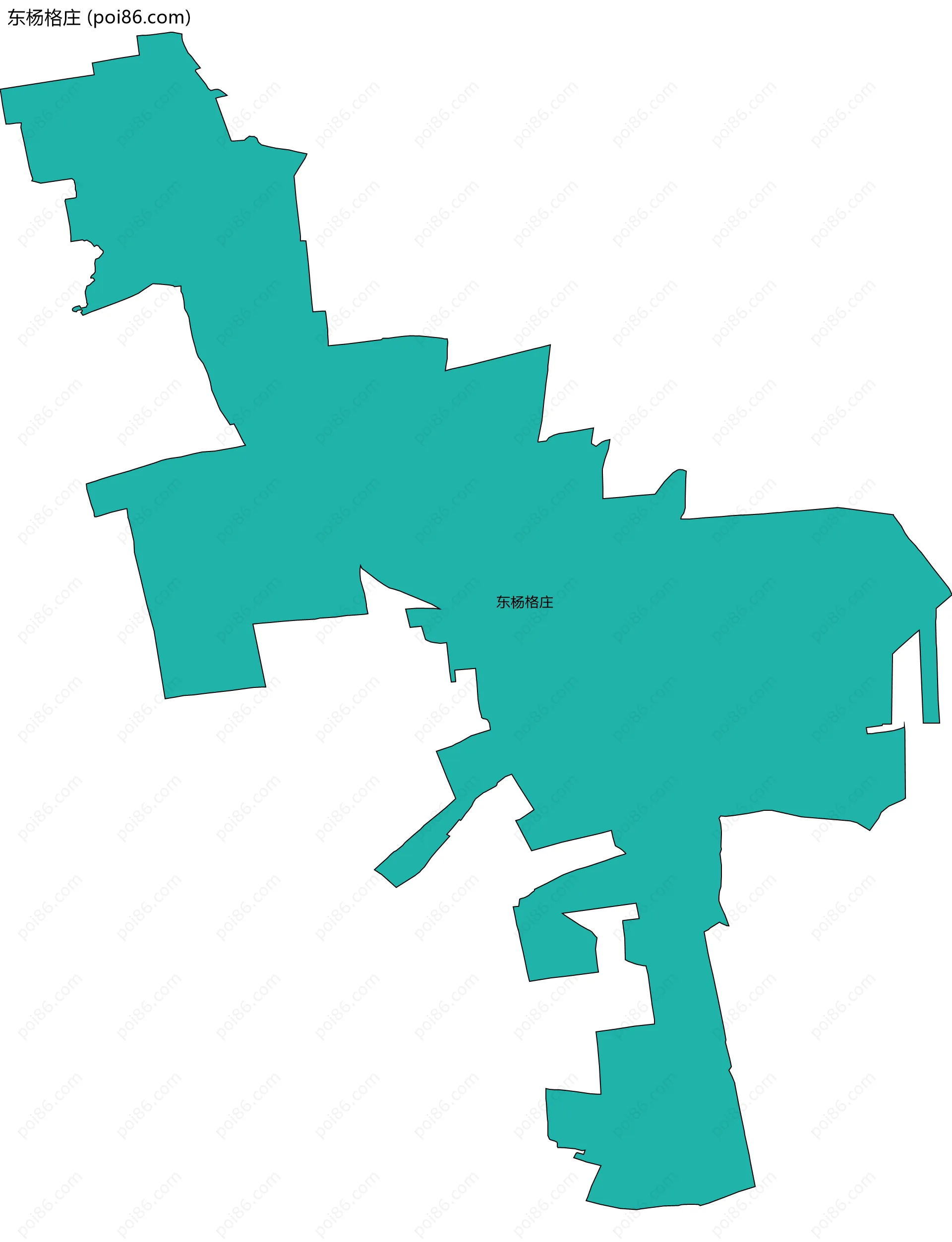 东杨格庄边界地图