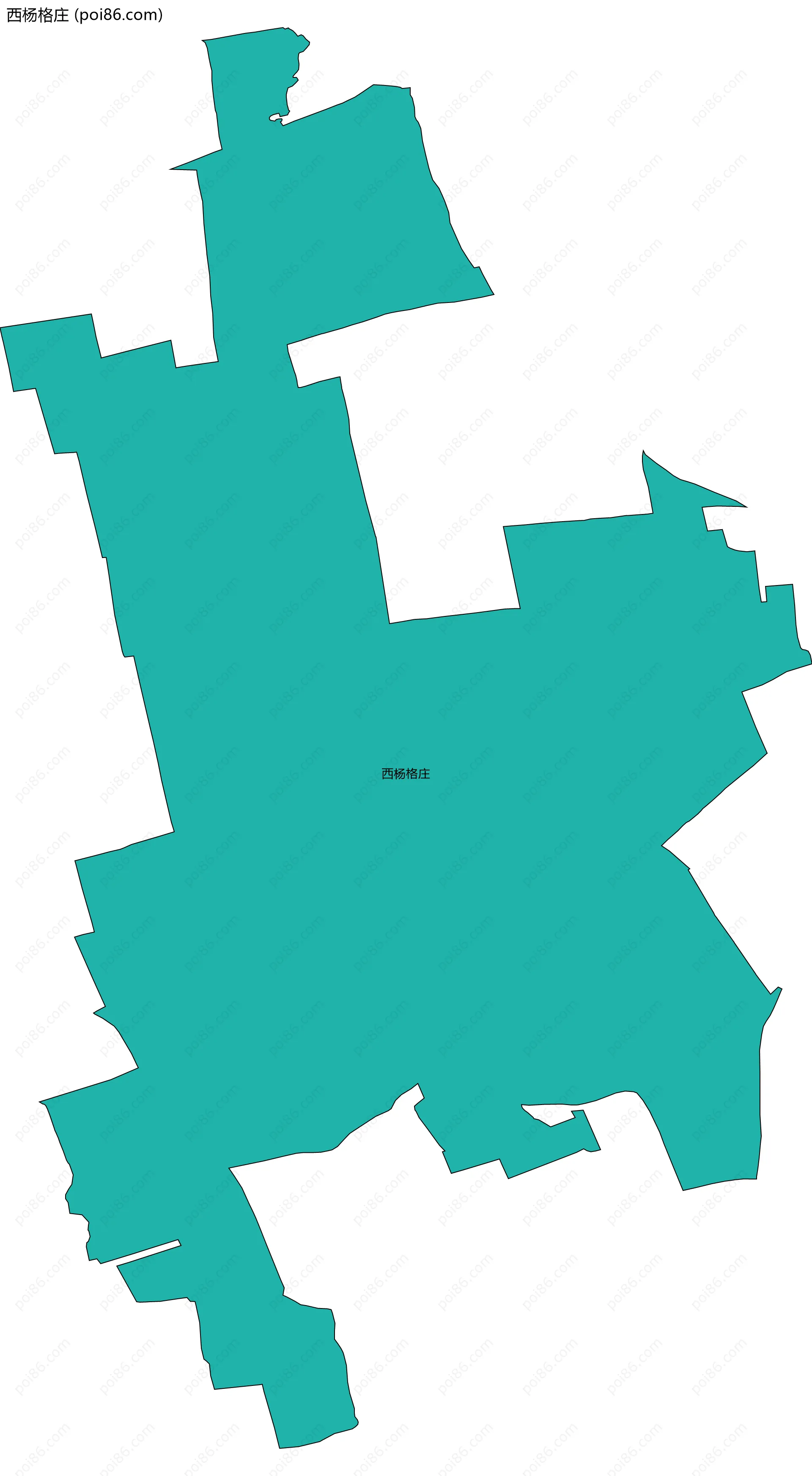 西杨格庄边界地图