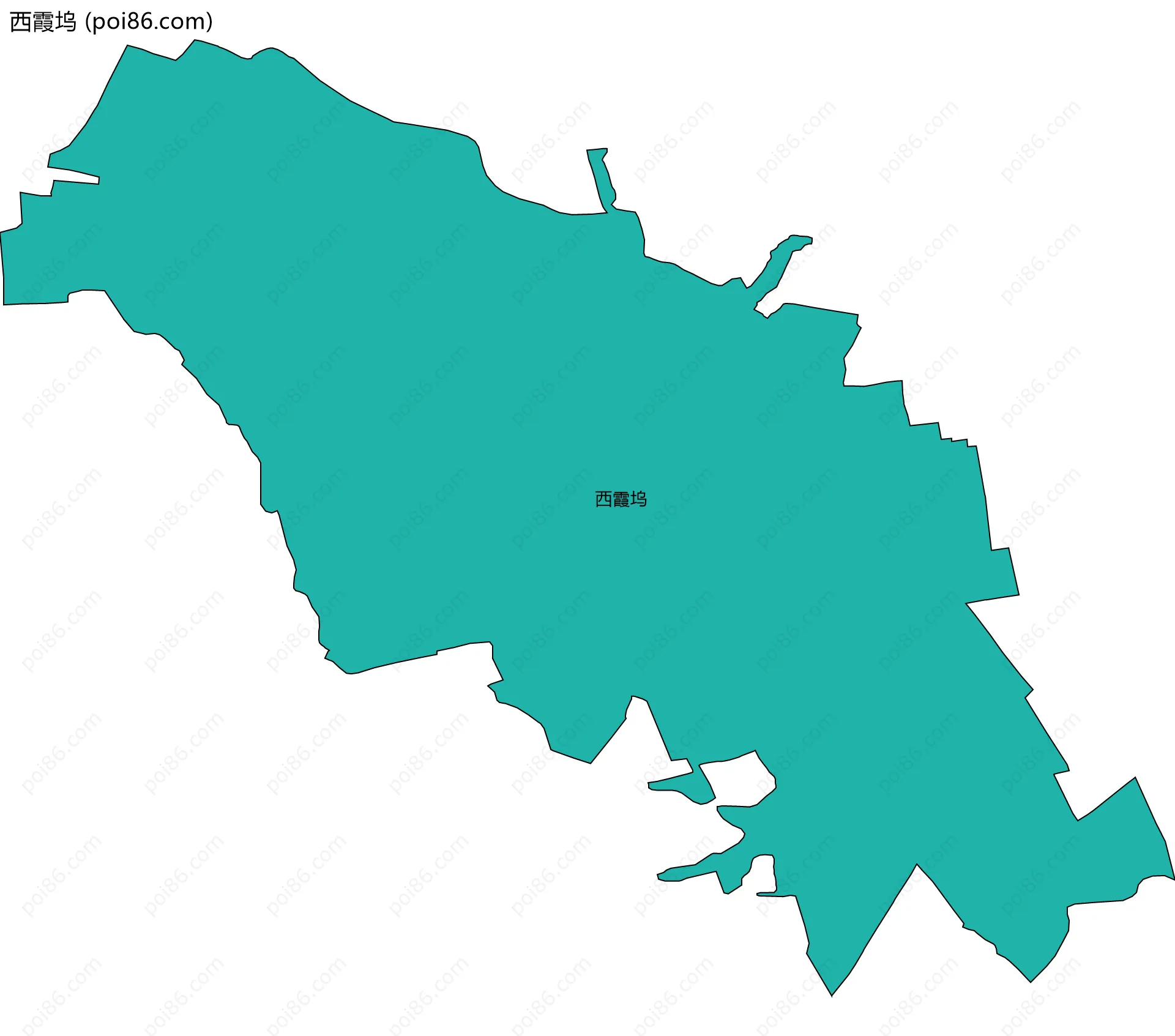 西霞坞边界地图