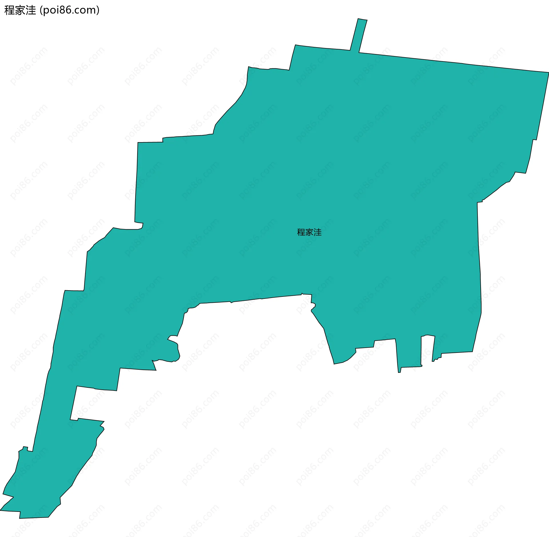 程家洼边界地图