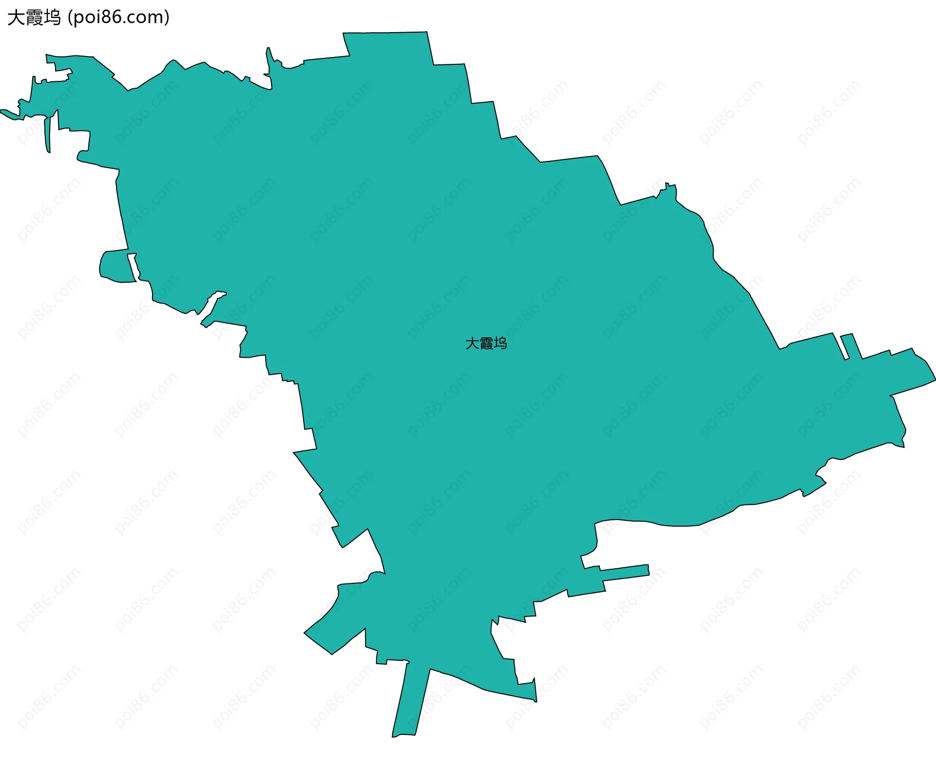 大霞坞边界地图