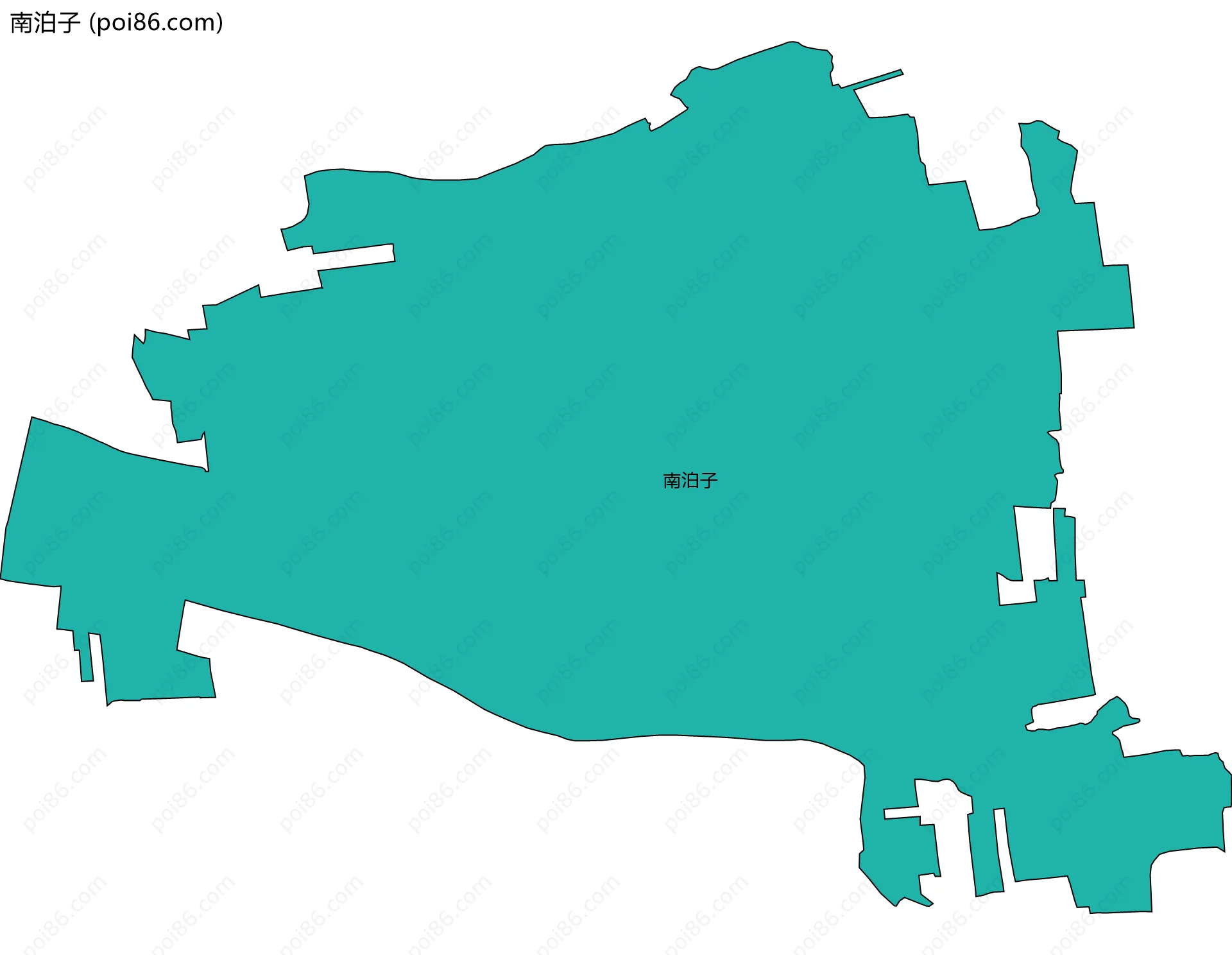 南泊子边界地图