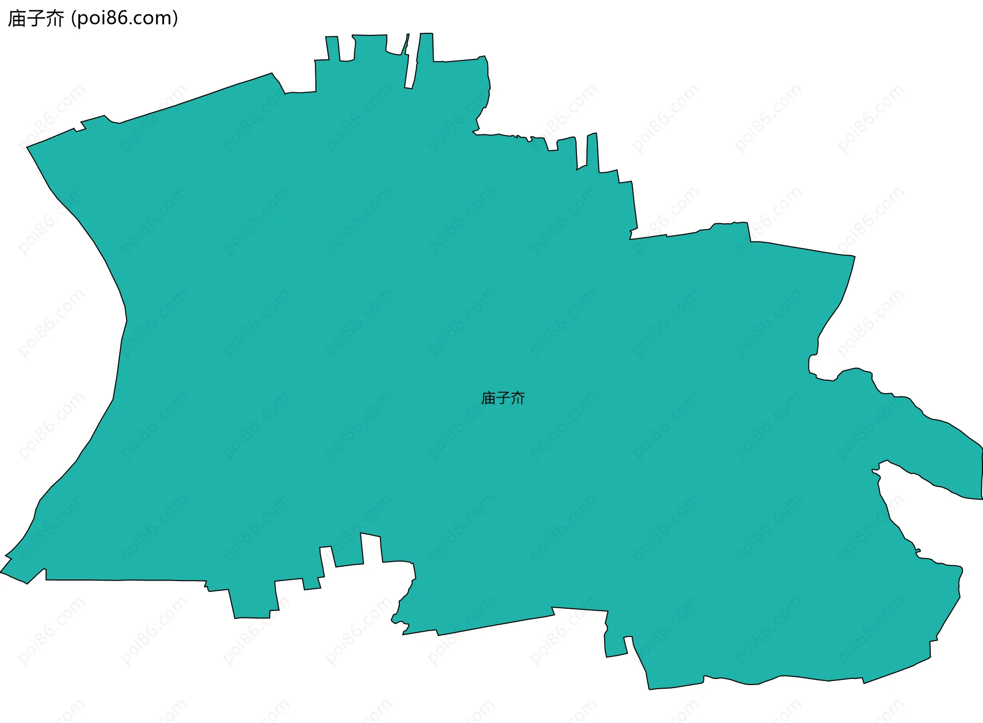 庙子夼边界地图