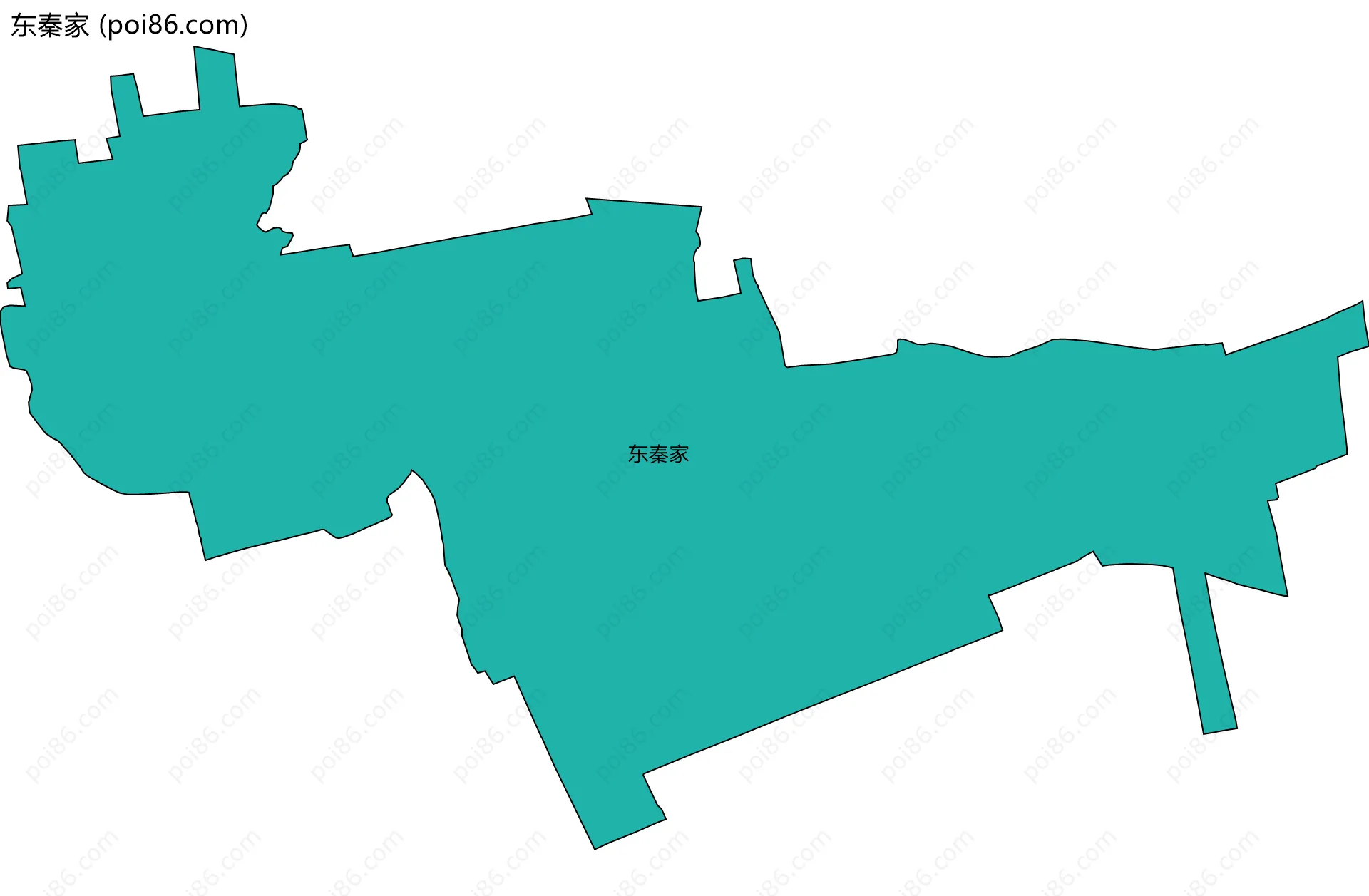 东秦家边界地图