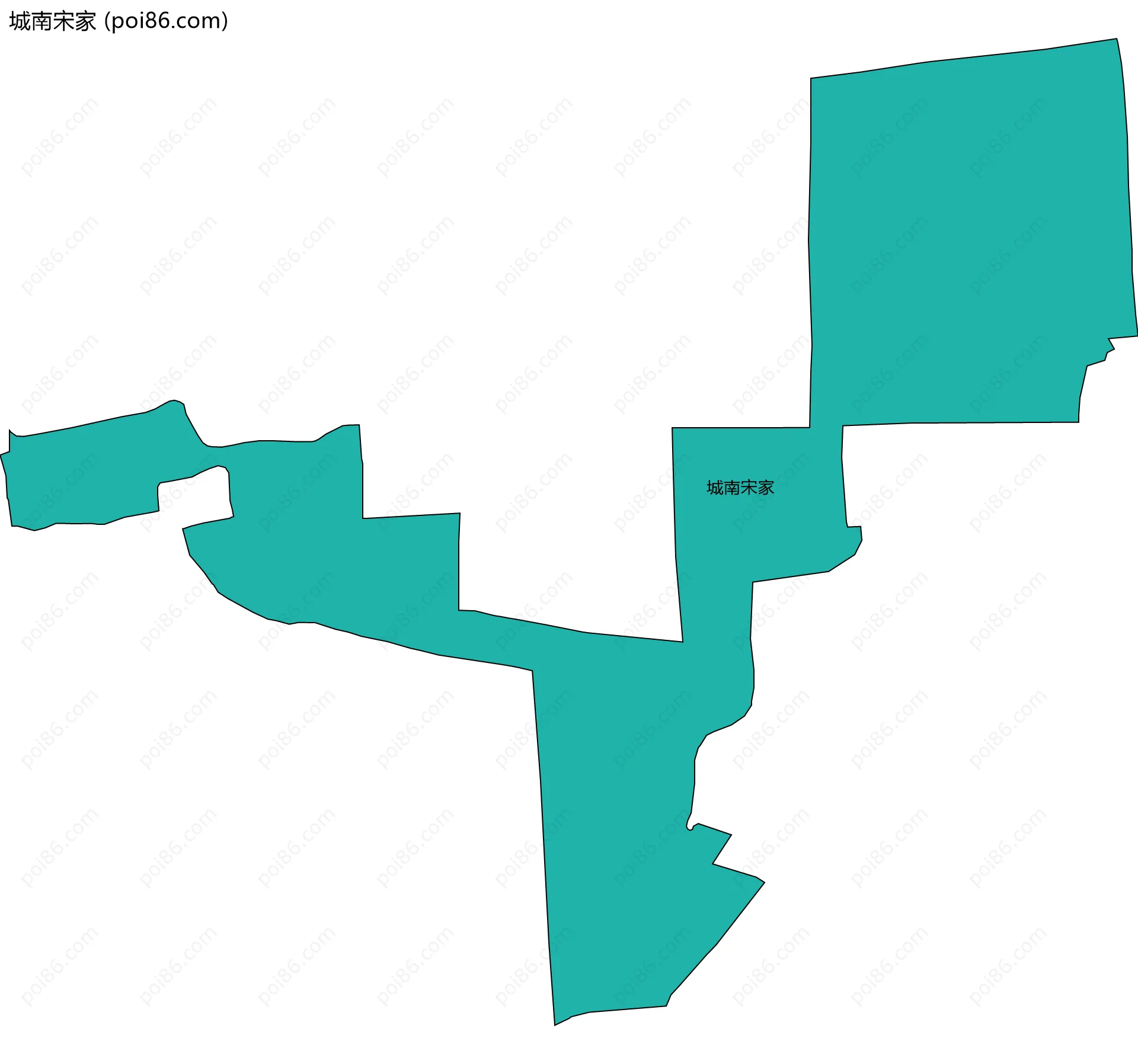 城南宋家边界地图