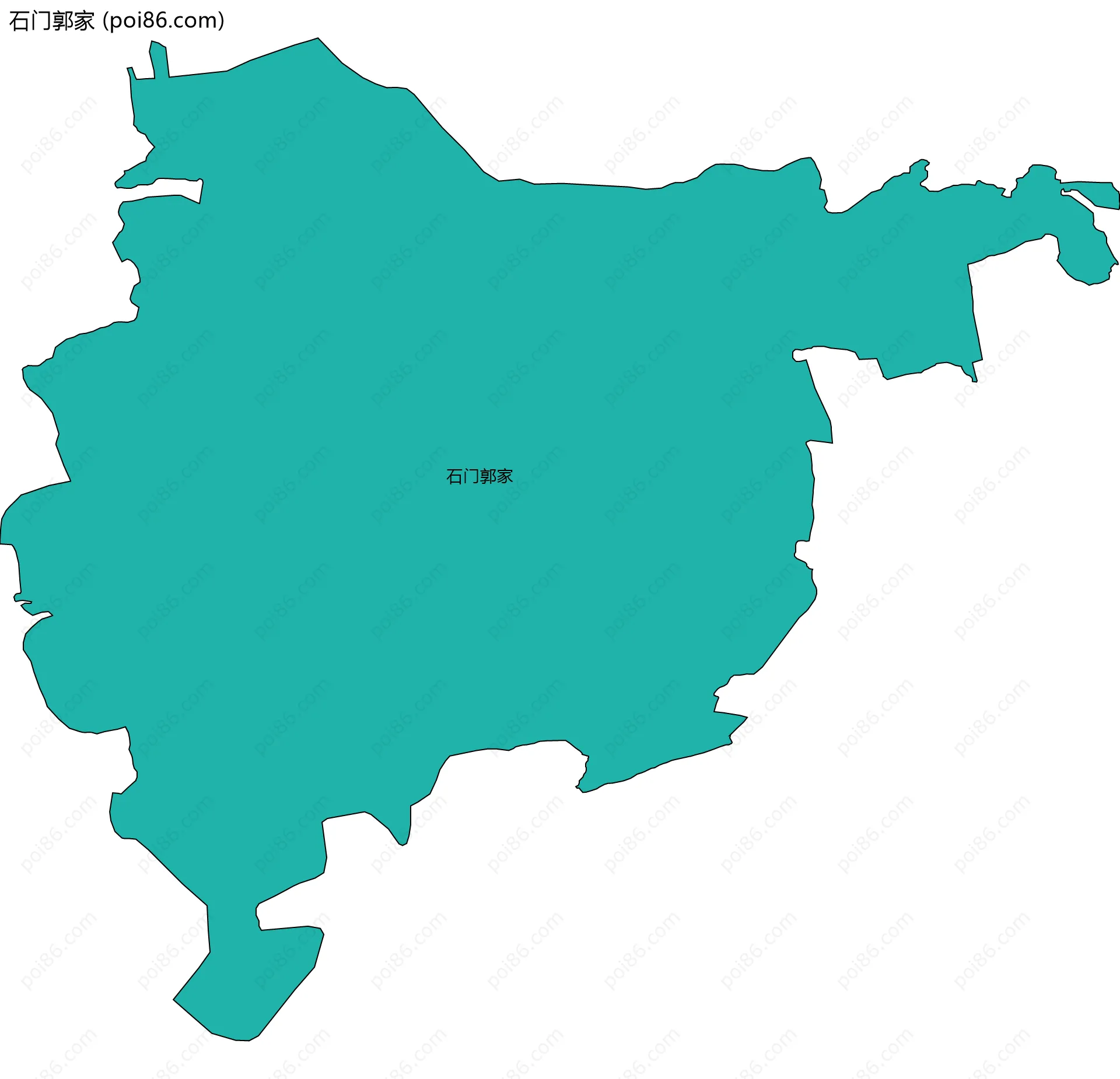 石门郭家边界地图