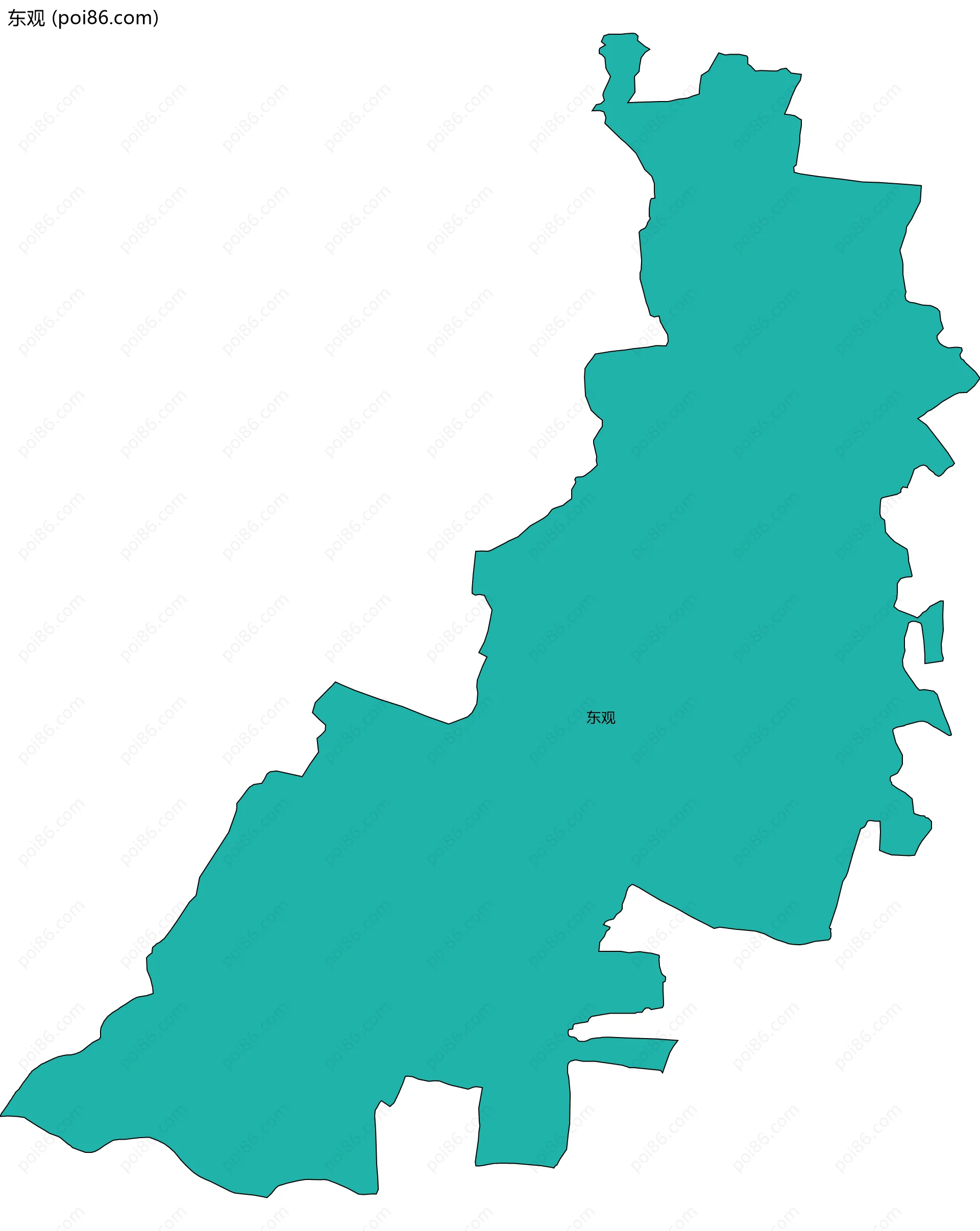 东观边界地图