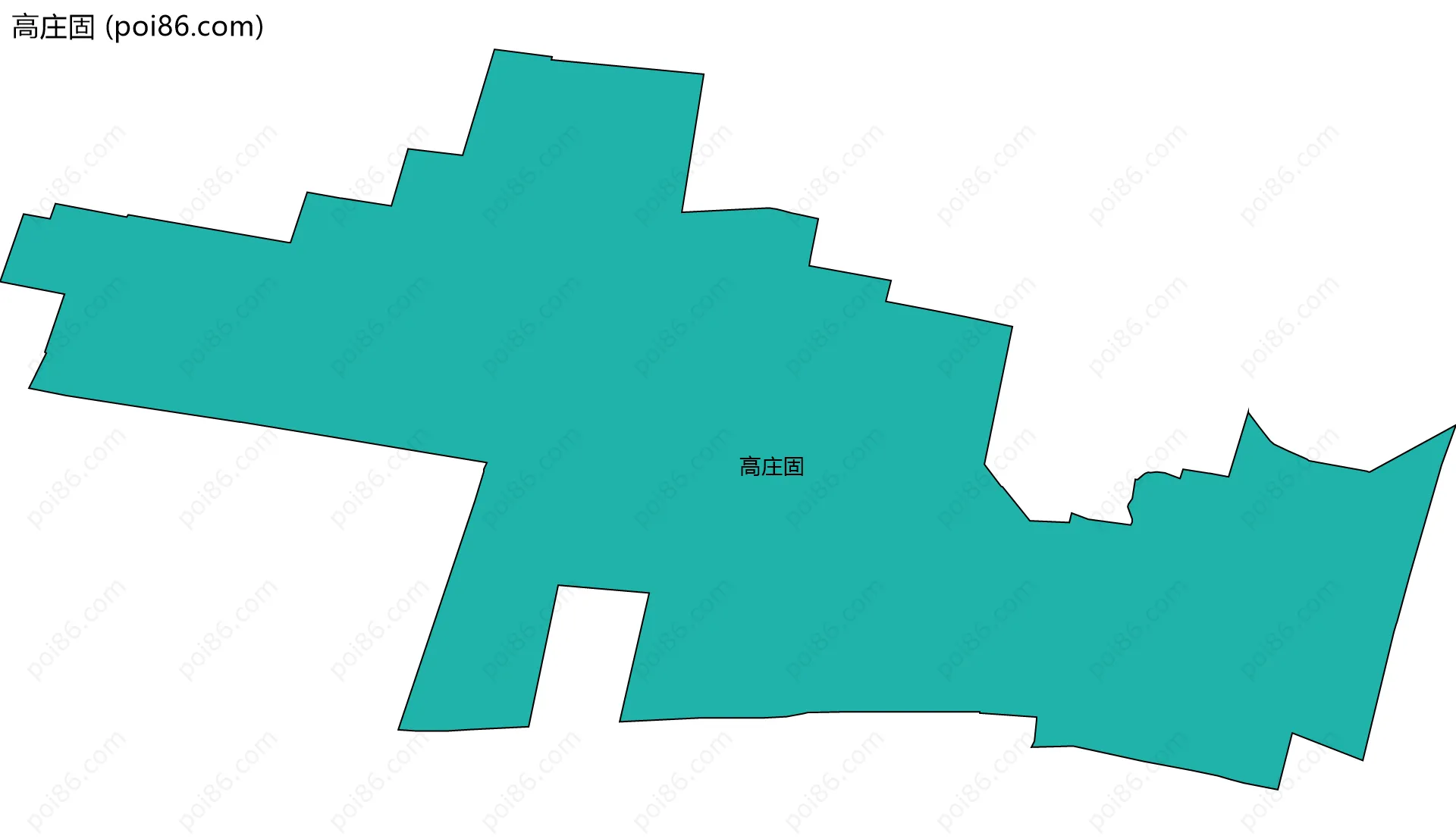 高庄固边界地图