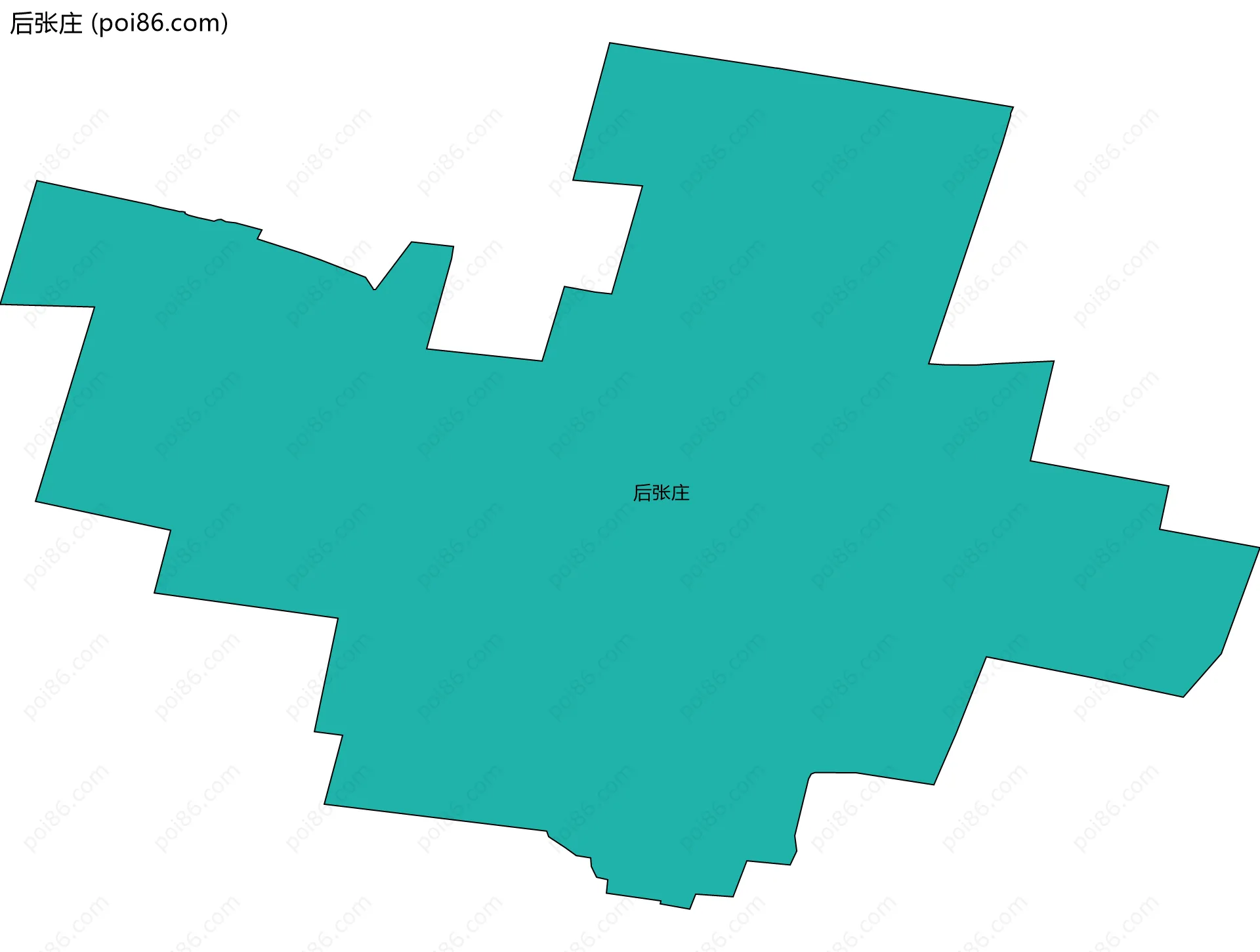 后张庄边界地图