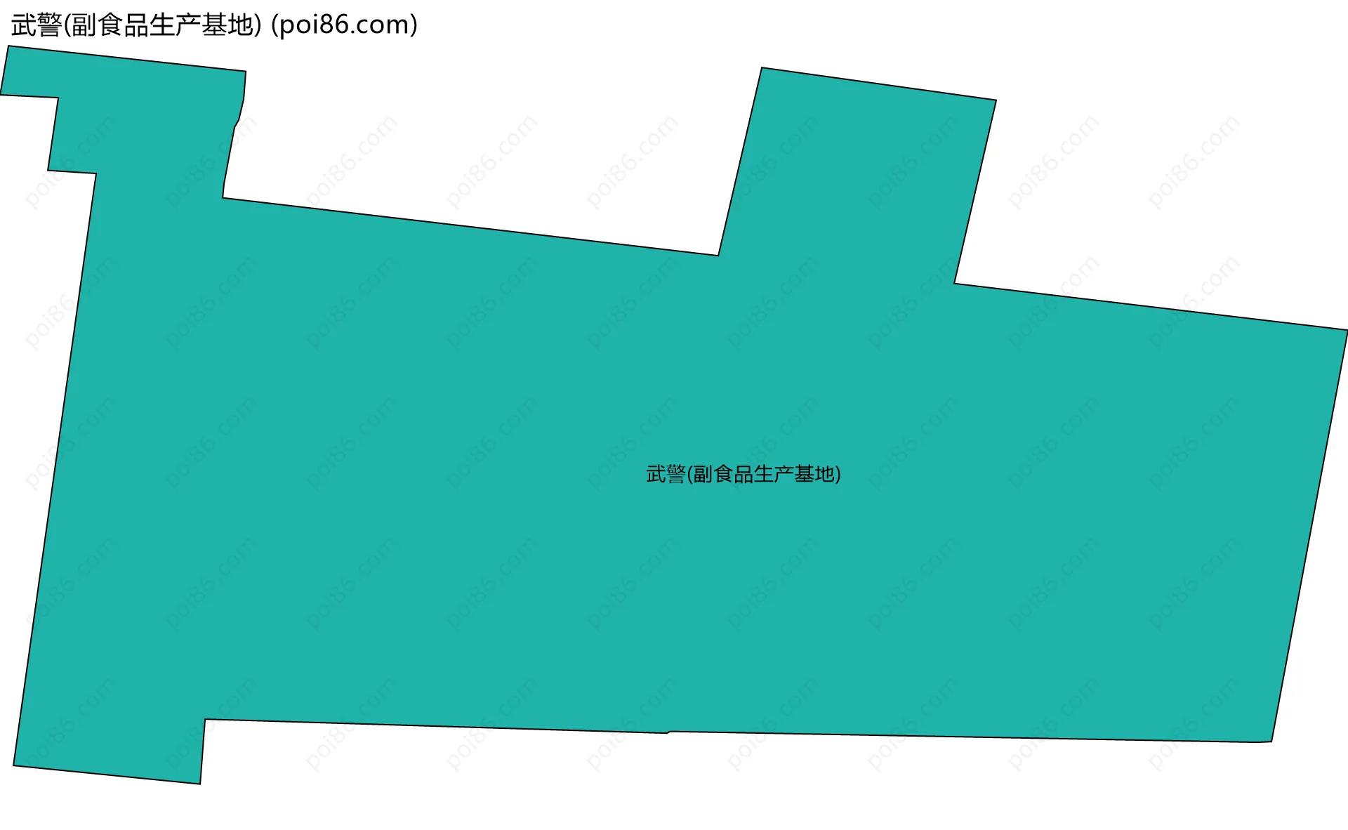武警(副食品生产基地)边界地图