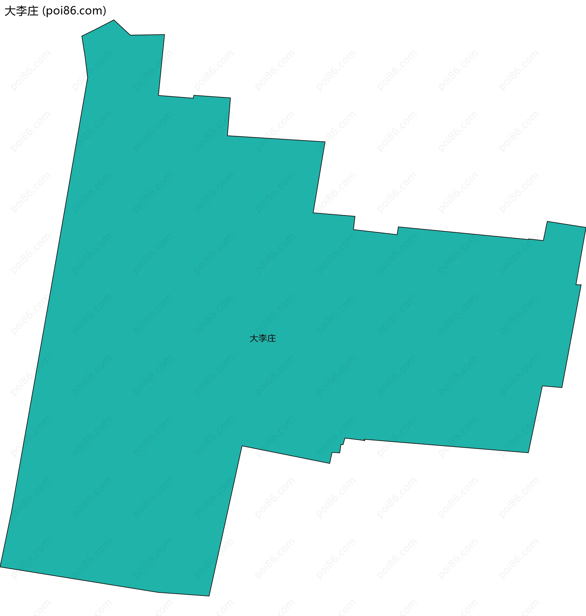 大李庄边界地图