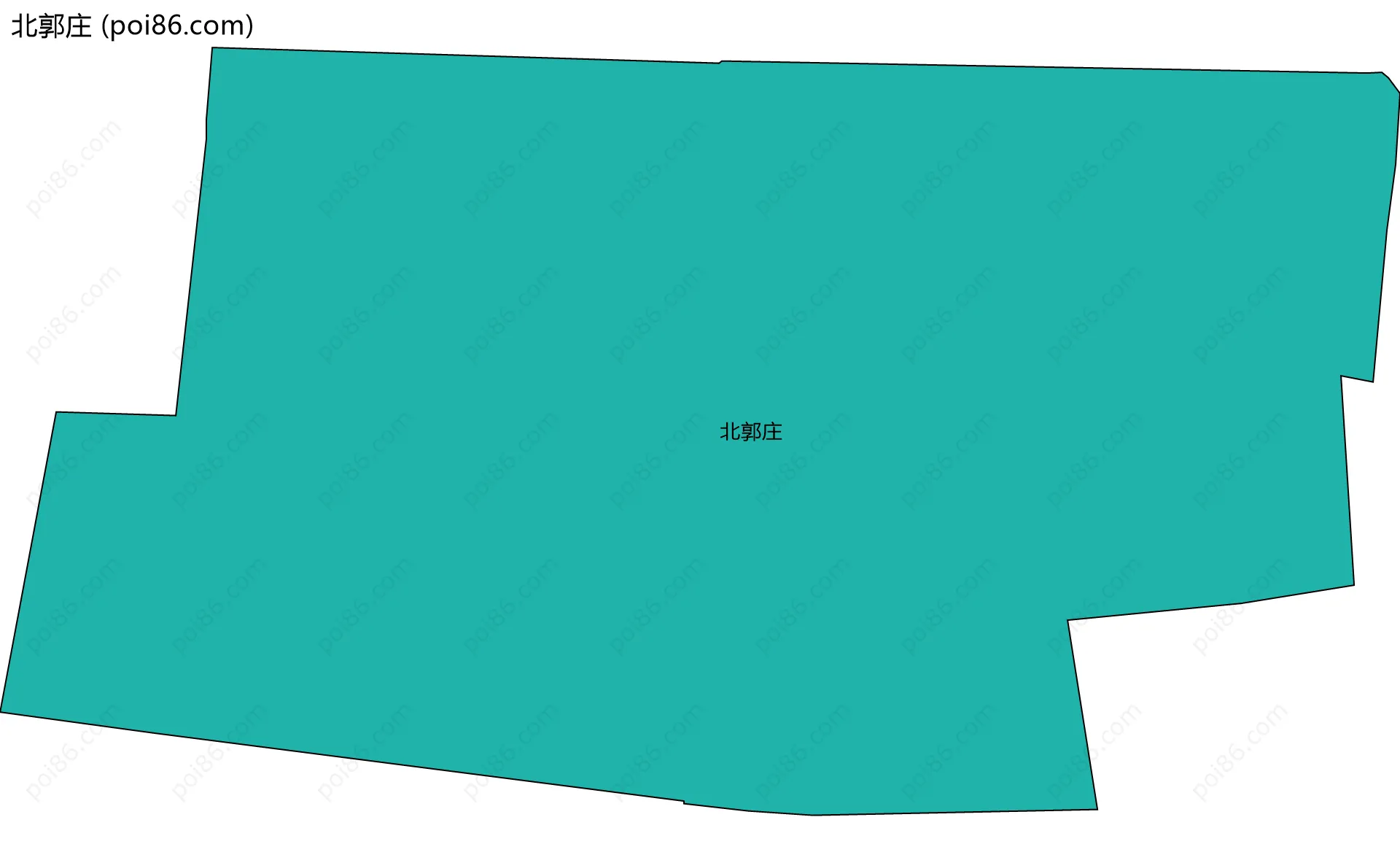北郭庄边界地图