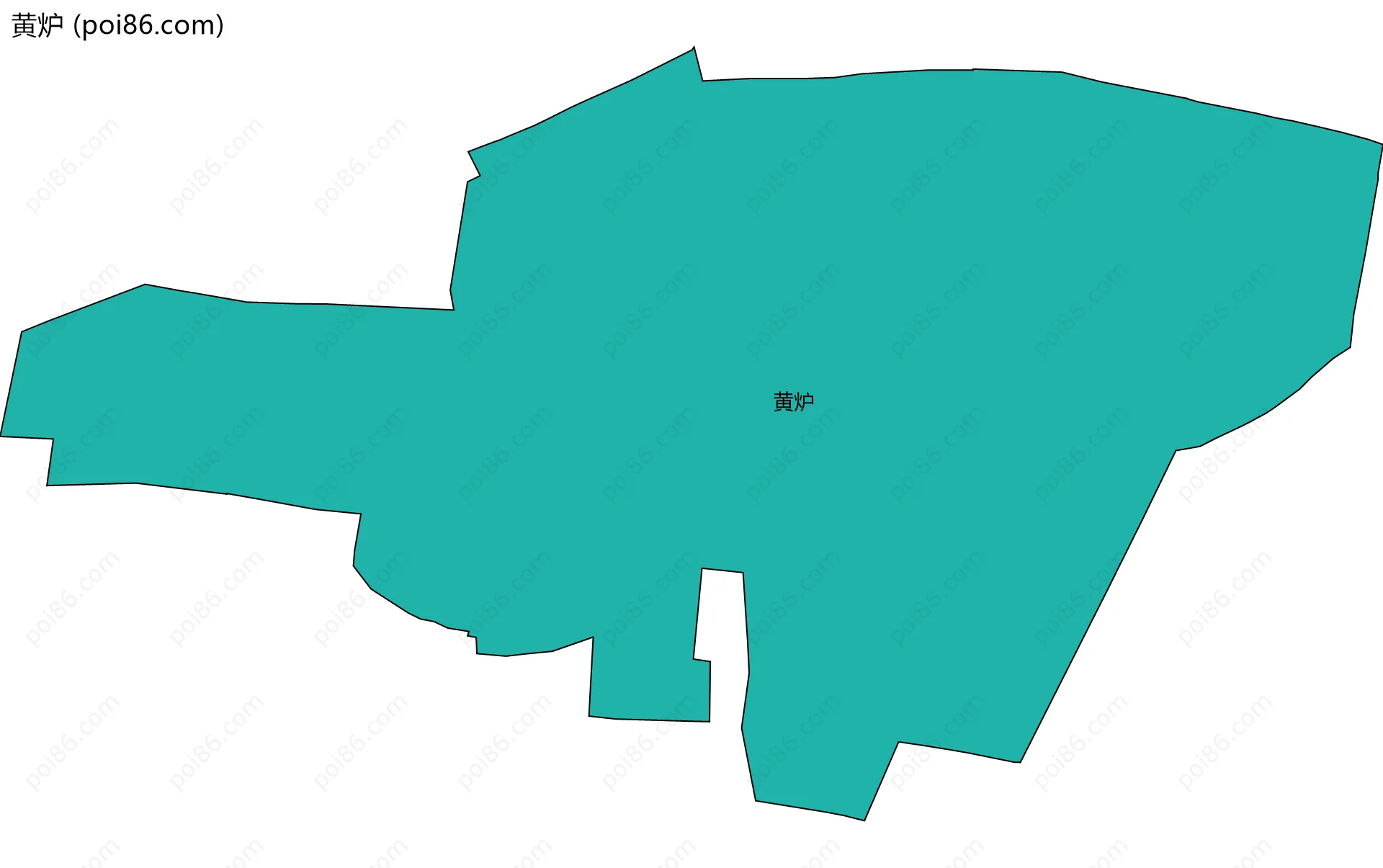 黄炉边界地图