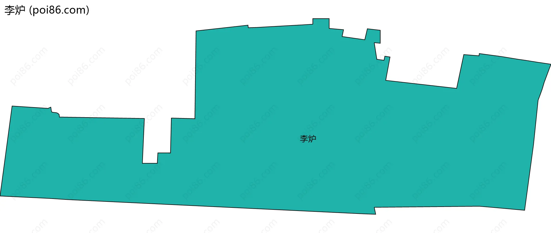 李炉边界地图