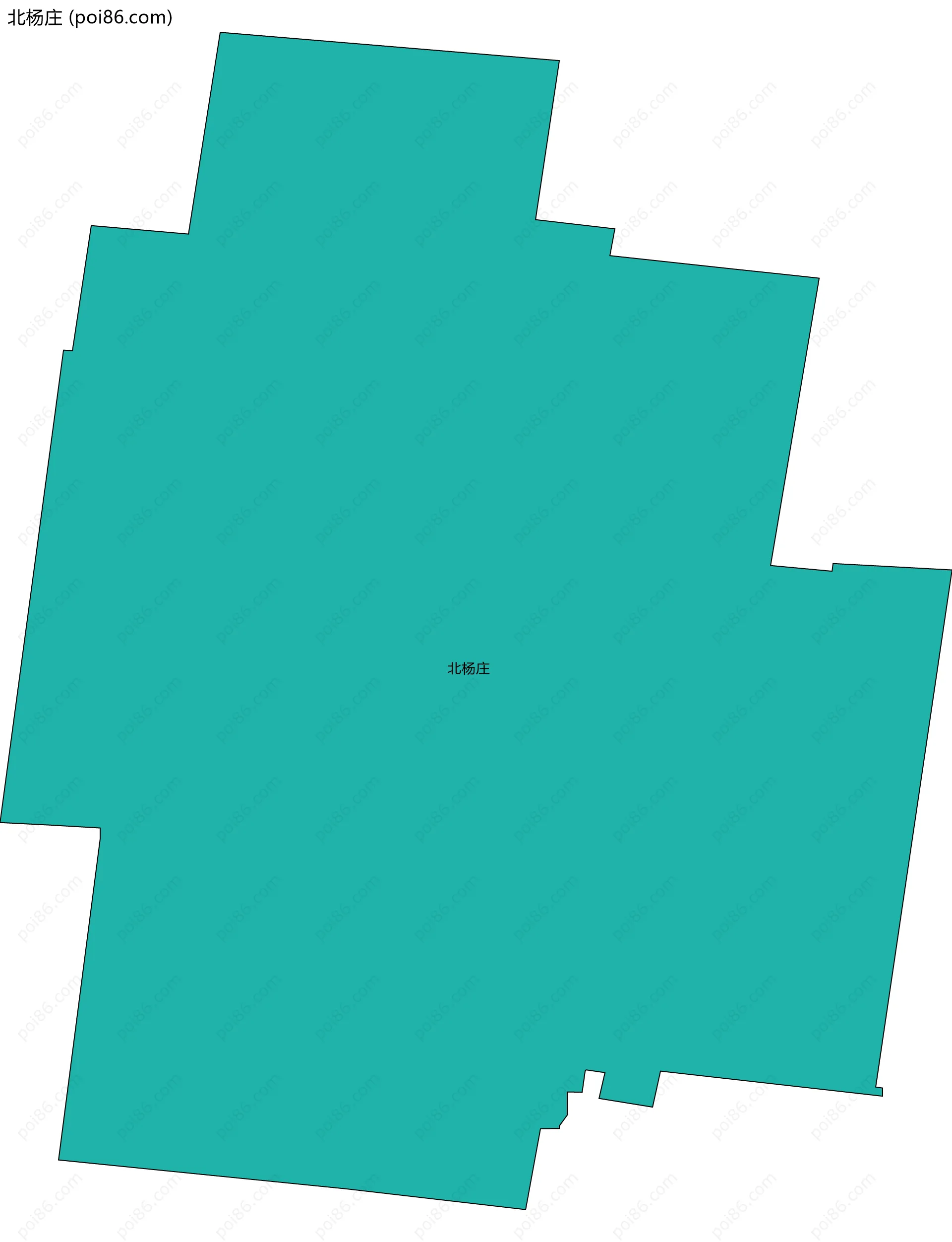 北杨庄边界地图