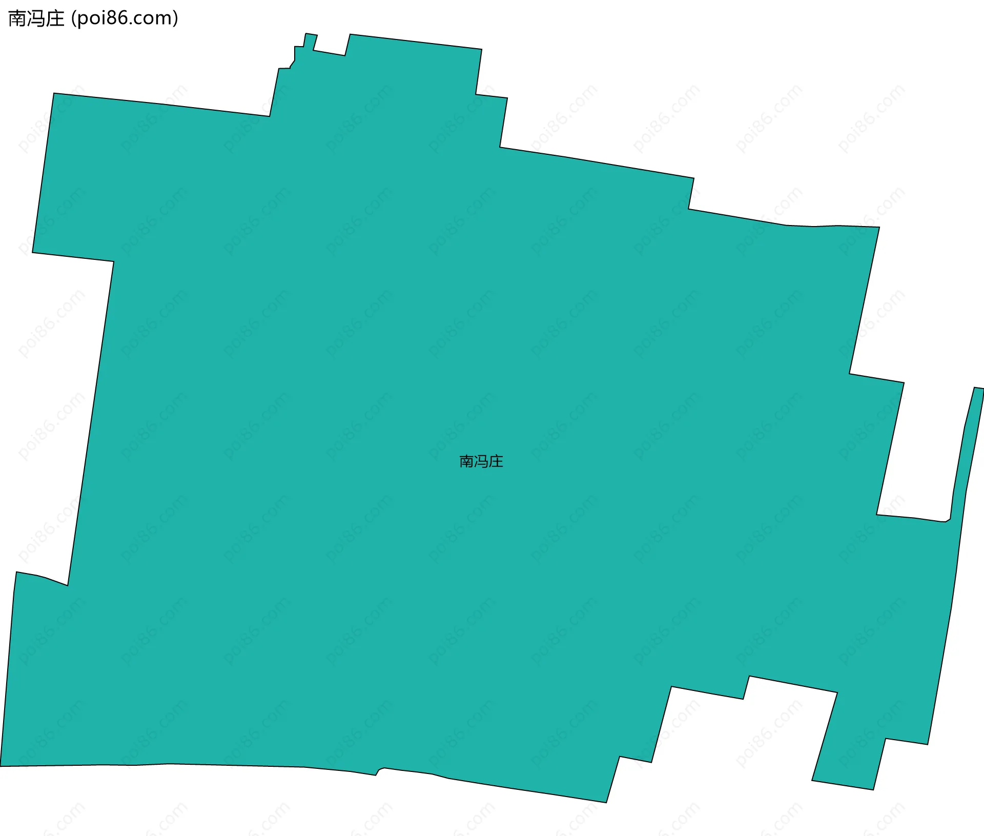 南冯庄边界地图