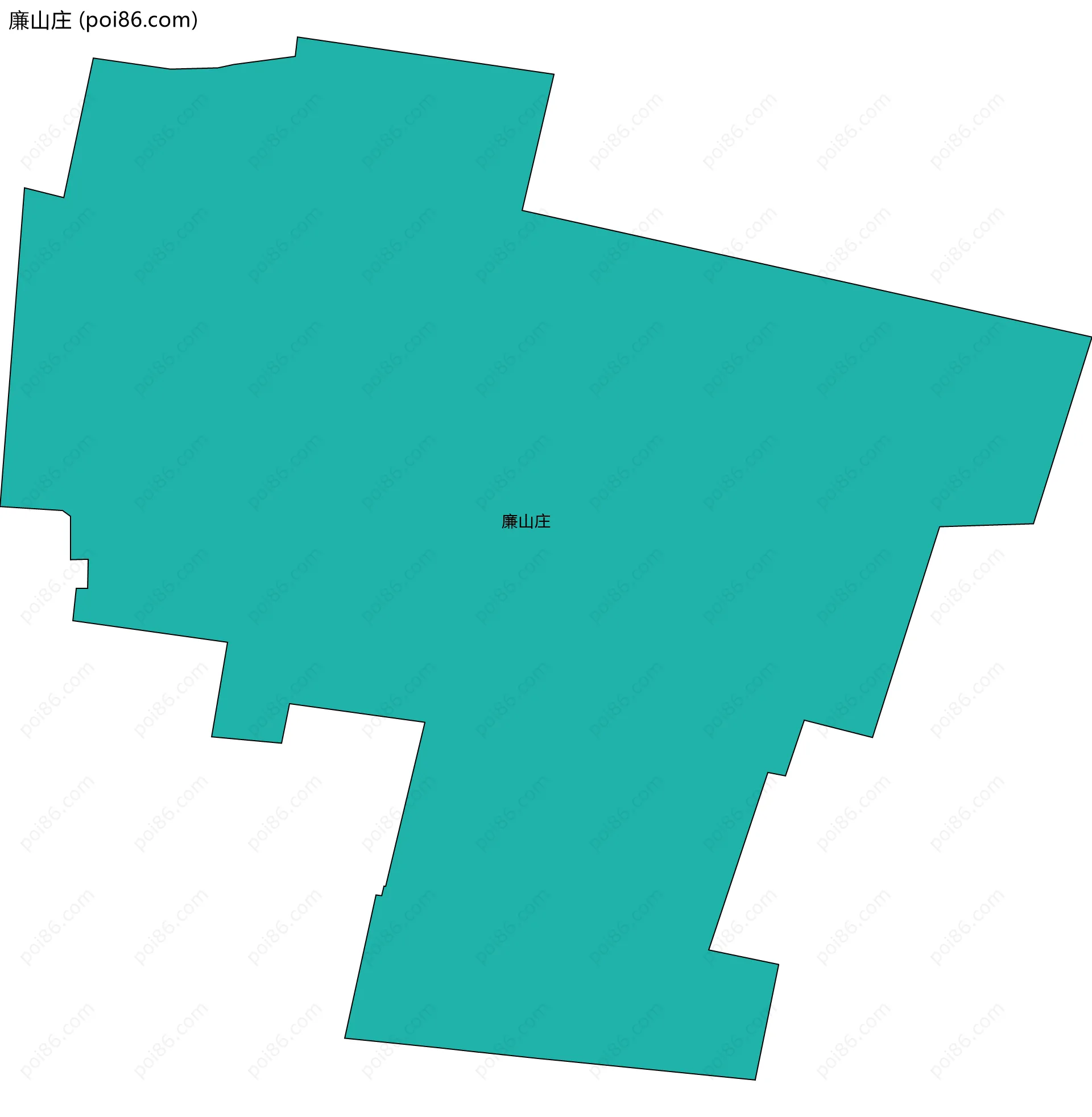 廉山庄边界地图